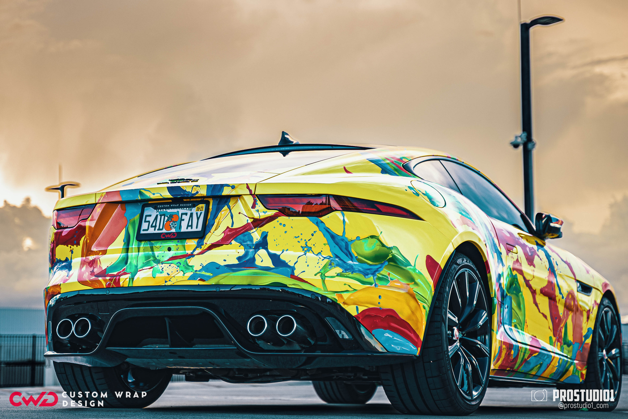 Photoshoot Art Jaguar F-Type for Reno CWD in MIAMI. Photo & Video Production Studio #1