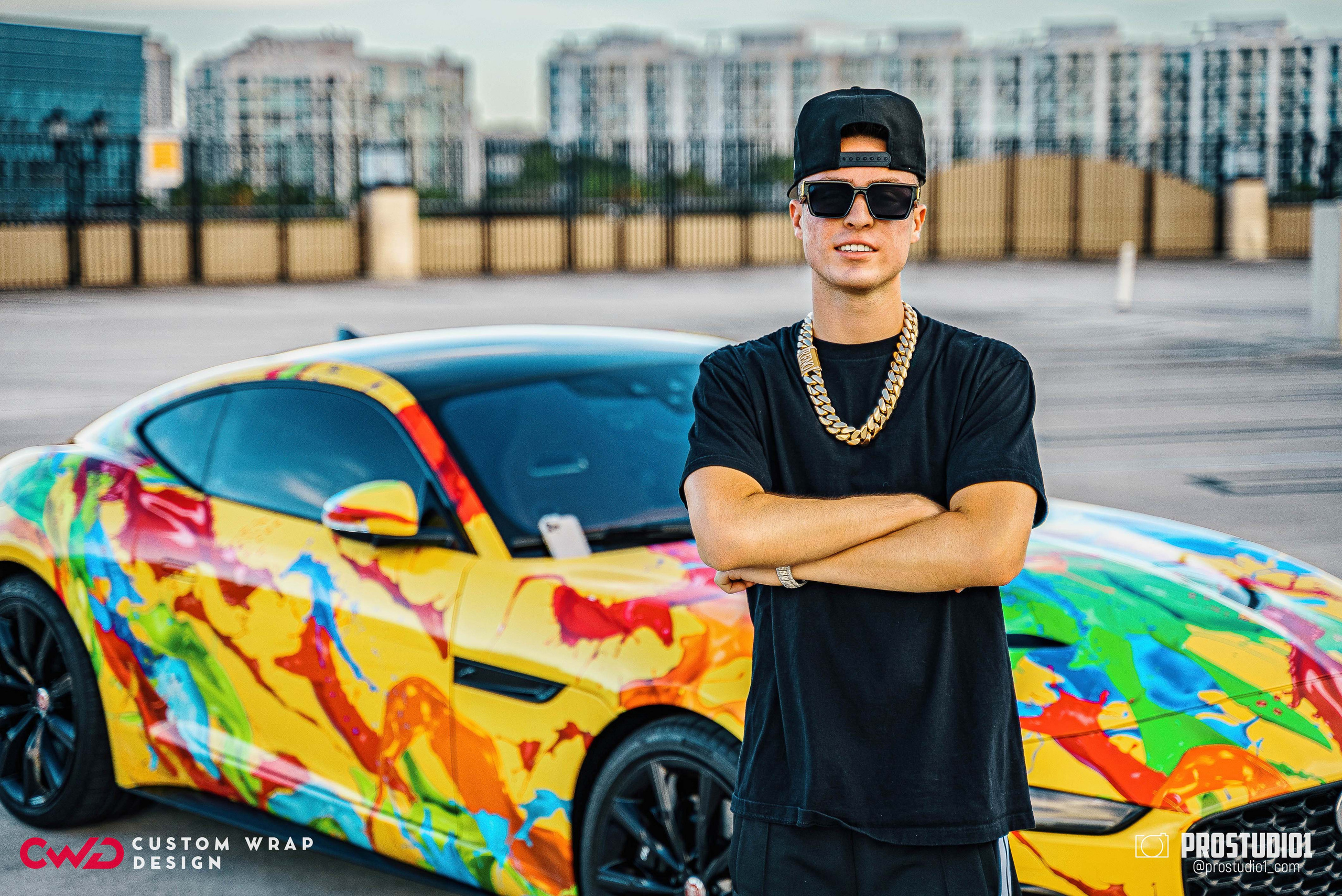 Photoshoot Art Jaguar F-Type for Reno CWD in MIAMI. Photo & Video Production Studio #1