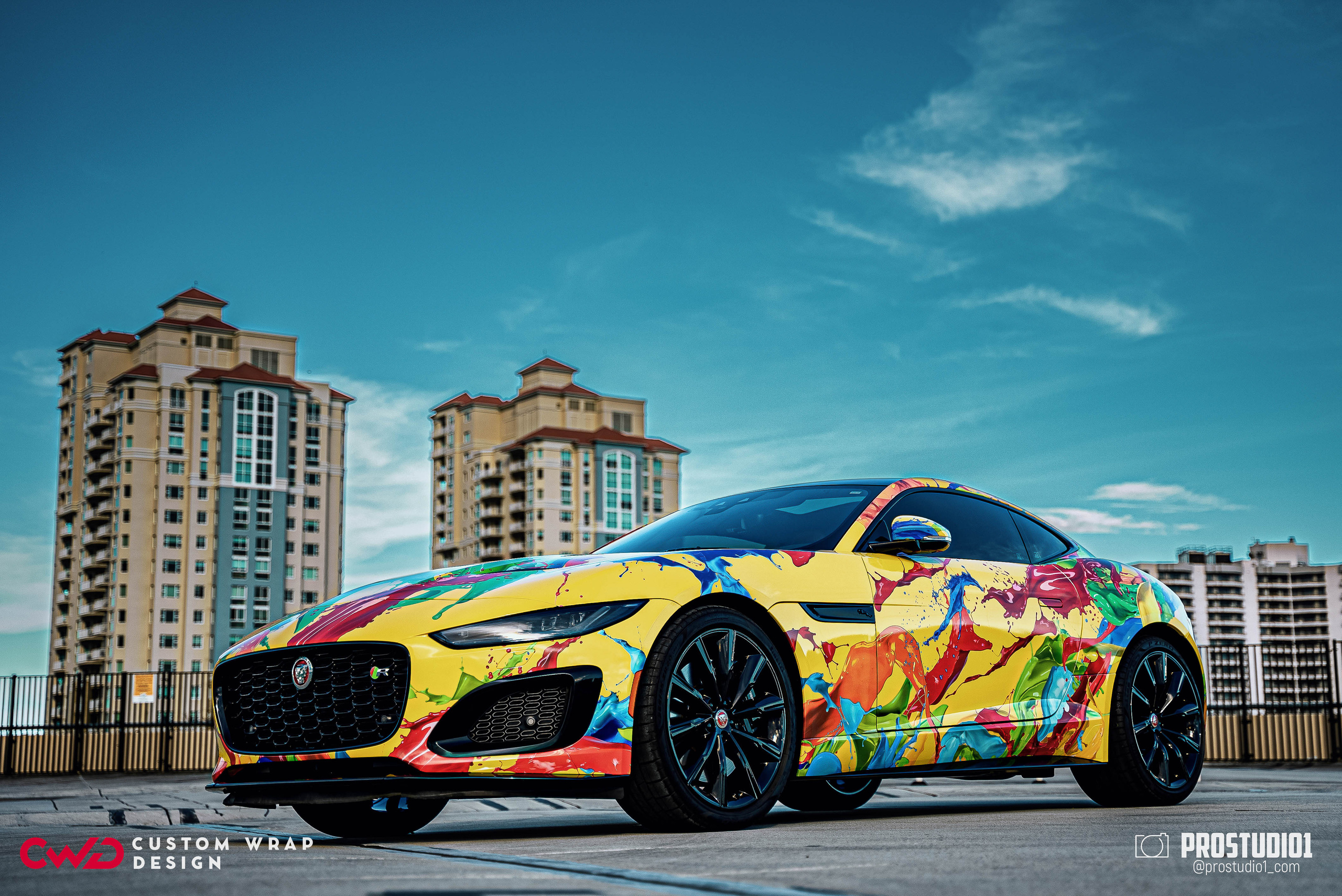 Photoshoot Art Jaguar F-Type for Reno CWD in MIAMI. Photo & Video Production Studio #1