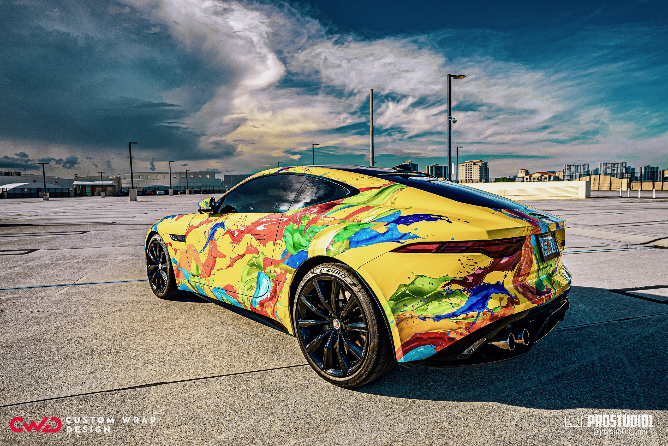 Photoshoot Art Jaguar F-Type for Reno CWD in MIAMI. Photo & Video Production Studio #1