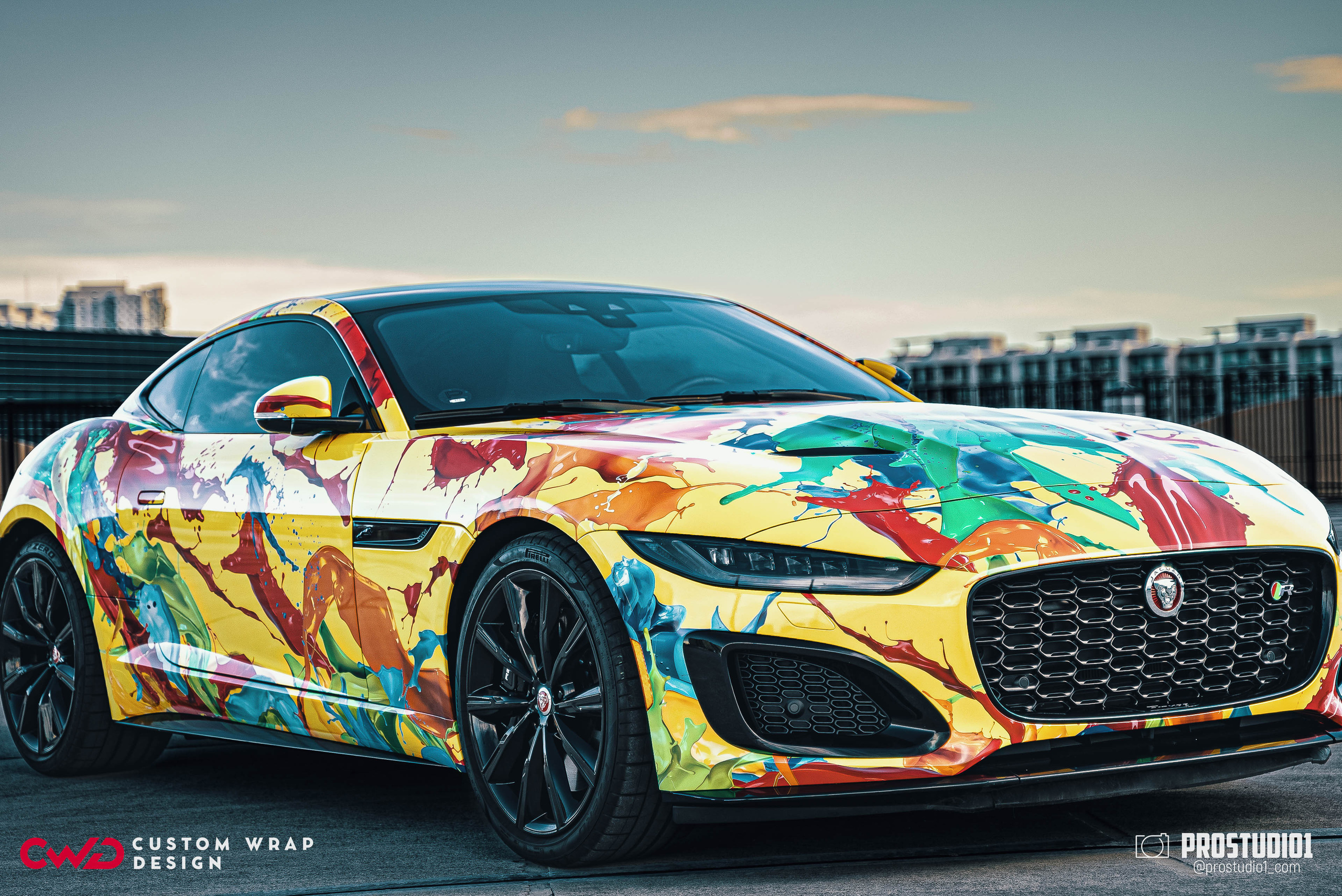 Photoshoot Art Jaguar F-Type for Reno CWD in MIAMI. Photo & Video Production Studio #1