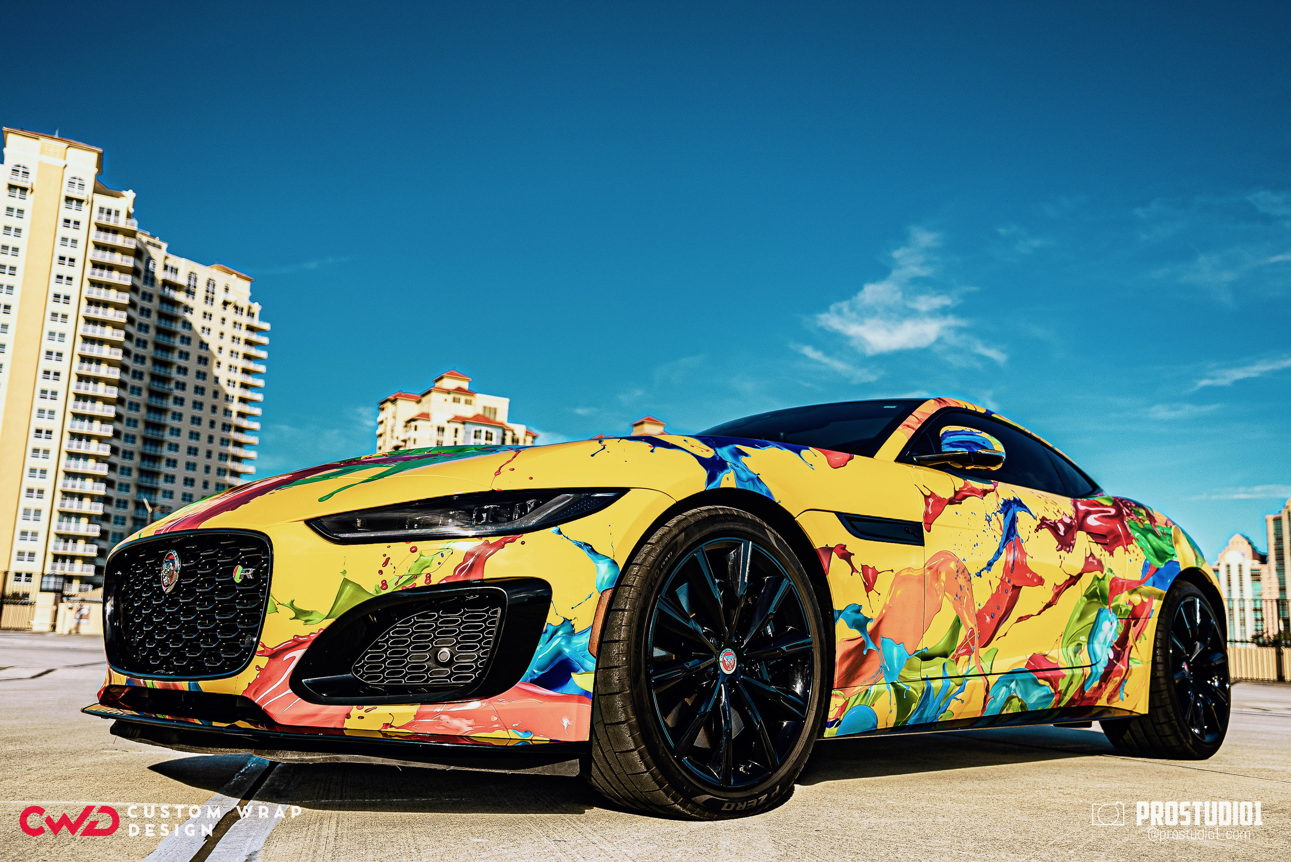 Photoshoot Art Jaguar F-Type for Reno CWD in MIAMI. Photo & Video Production Studio #1