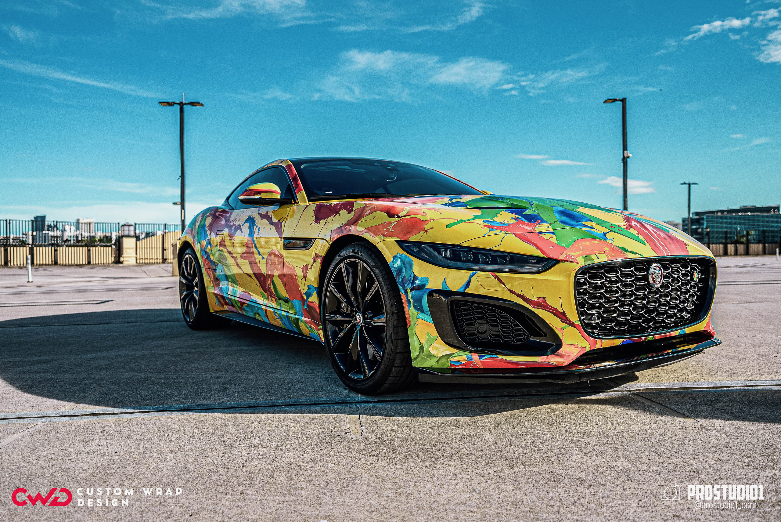 Photoshoot Art Jaguar F-Type for Reno CWD in MIAMI. Photo & Video Production Studio #1