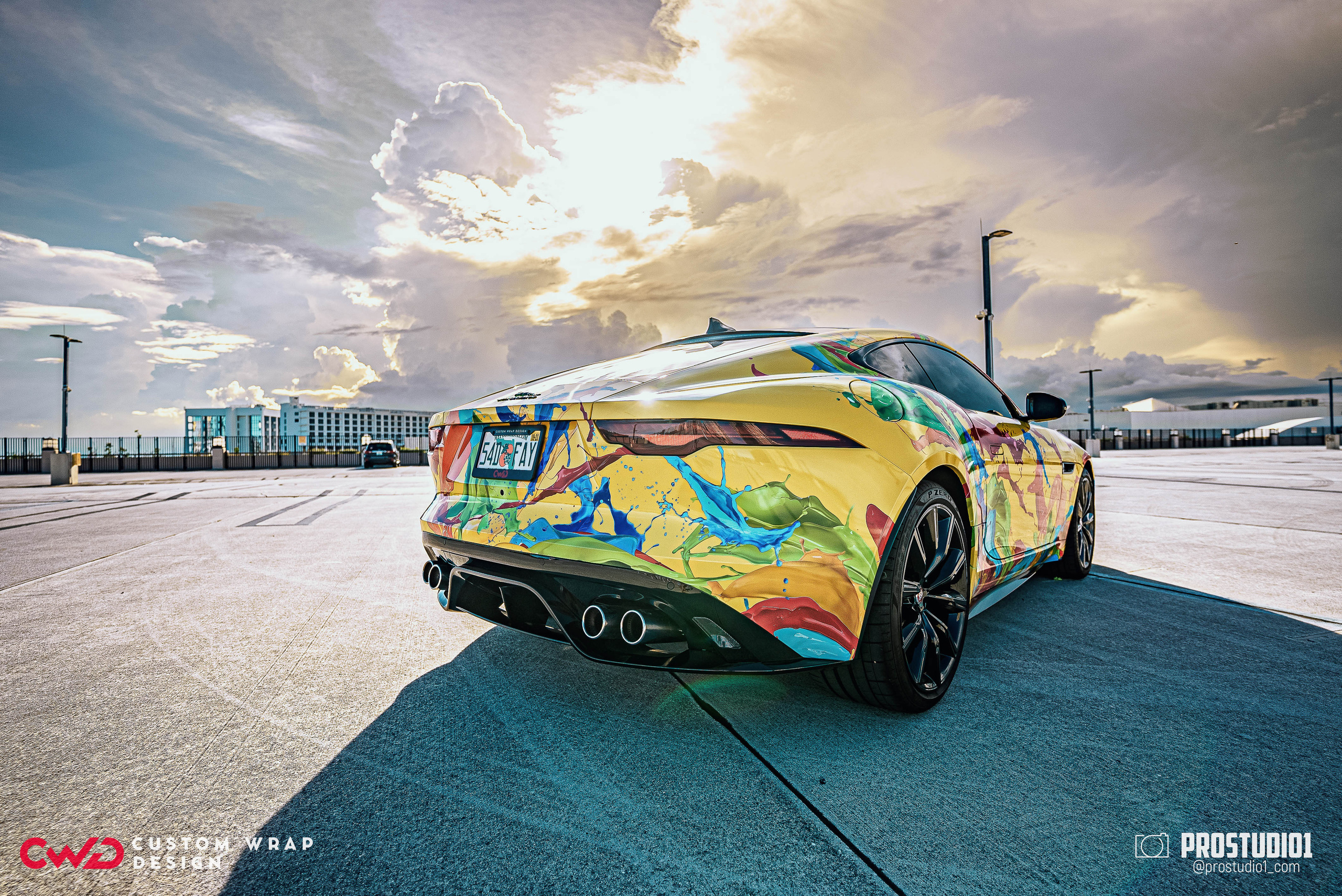 Photoshoot Art Jaguar F-Type for Reno CWD in MIAMI. Photo & Video Production Studio #1