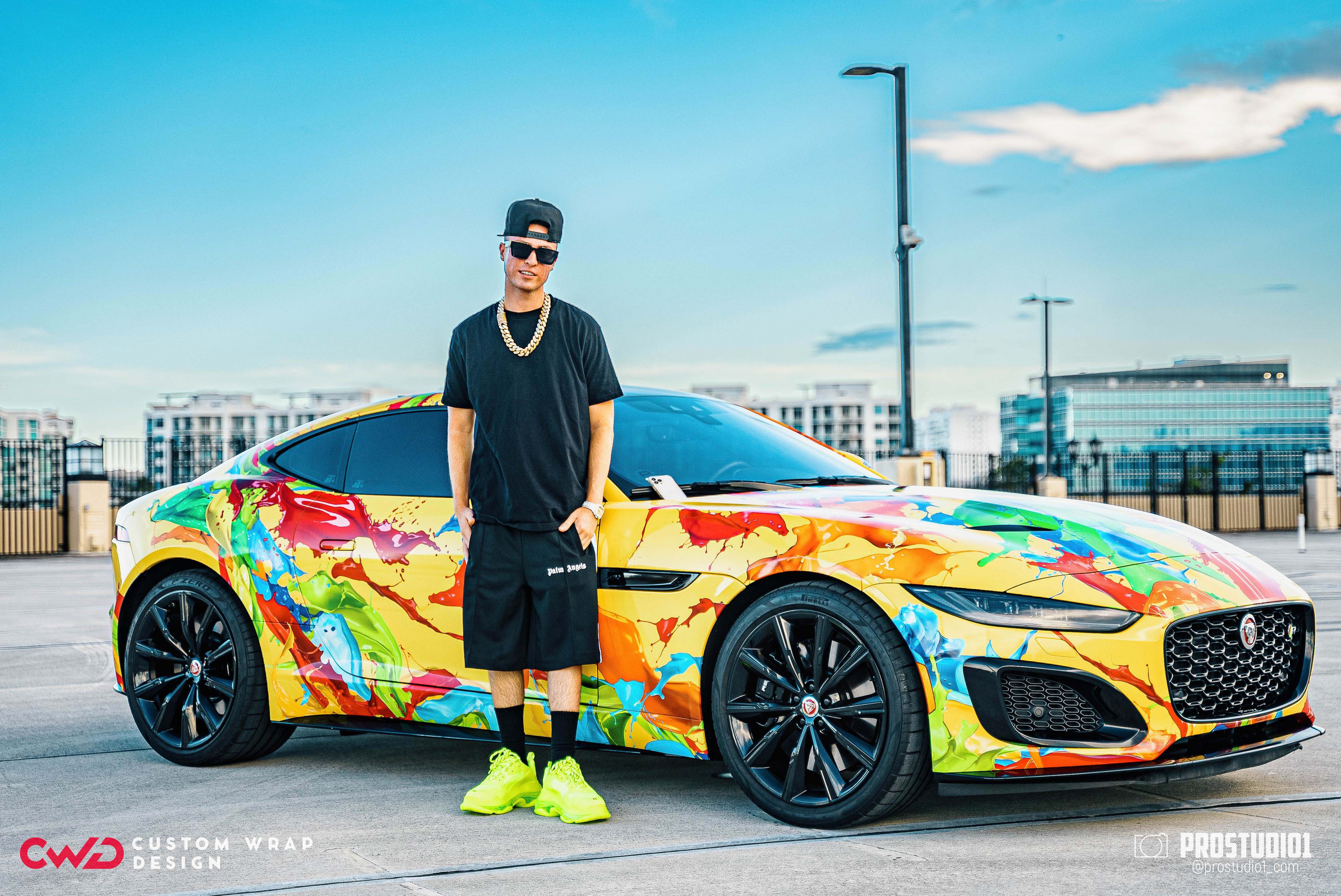 Photoshoot Art Jaguar F-Type for Reno CWD in MIAMI. Photo & Video Production Studio #1