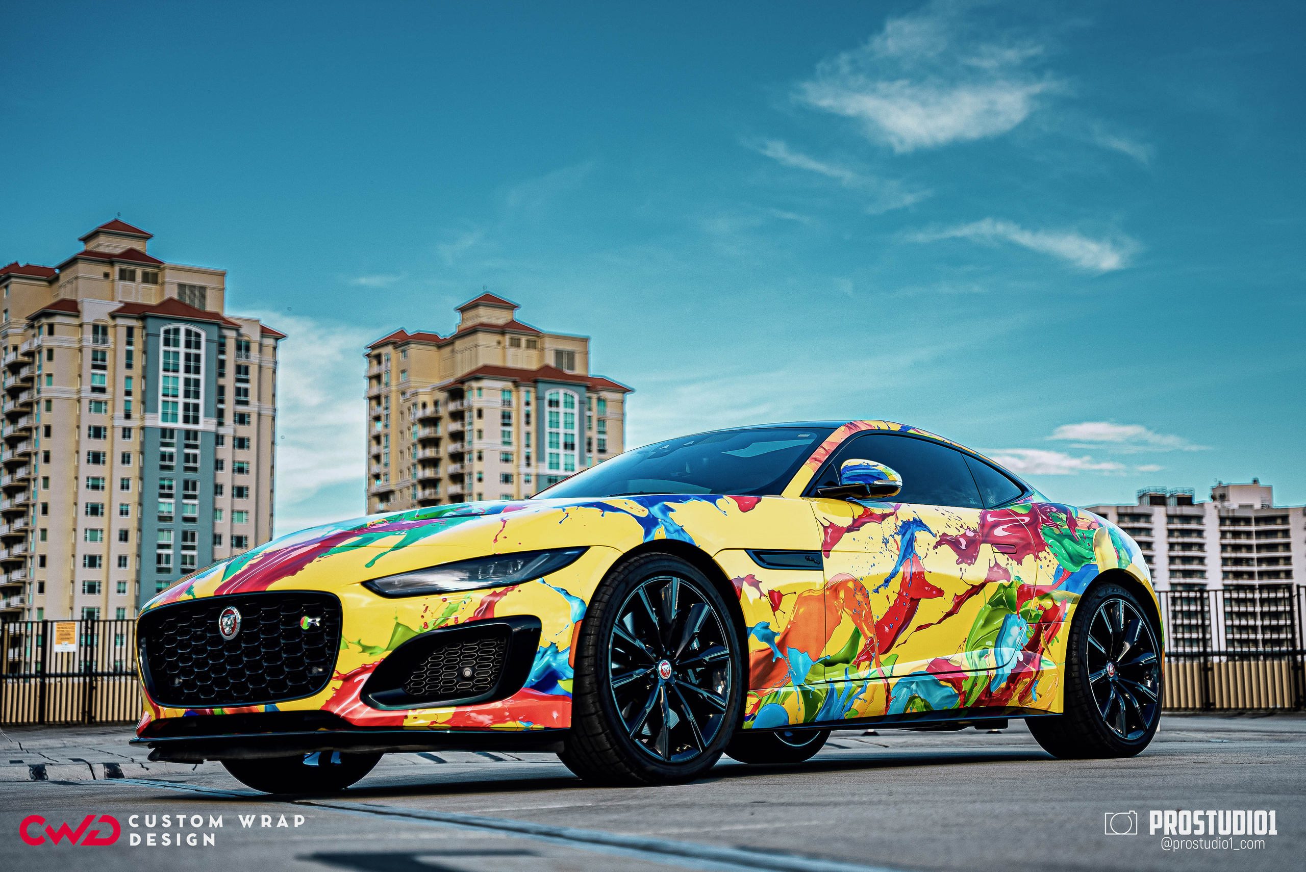 Photoshoot Art Jaguar F-Type for Reno CWD in MIAMI. Photo & Video Production Studio #1