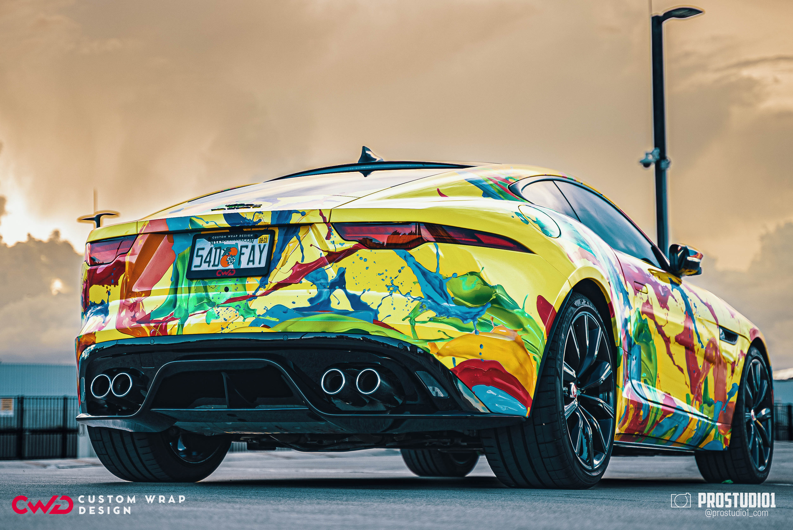 Photoshoot Art Jaguar F-Type for Reno CWD in MIAMI. Photo & Video Production Studio #1