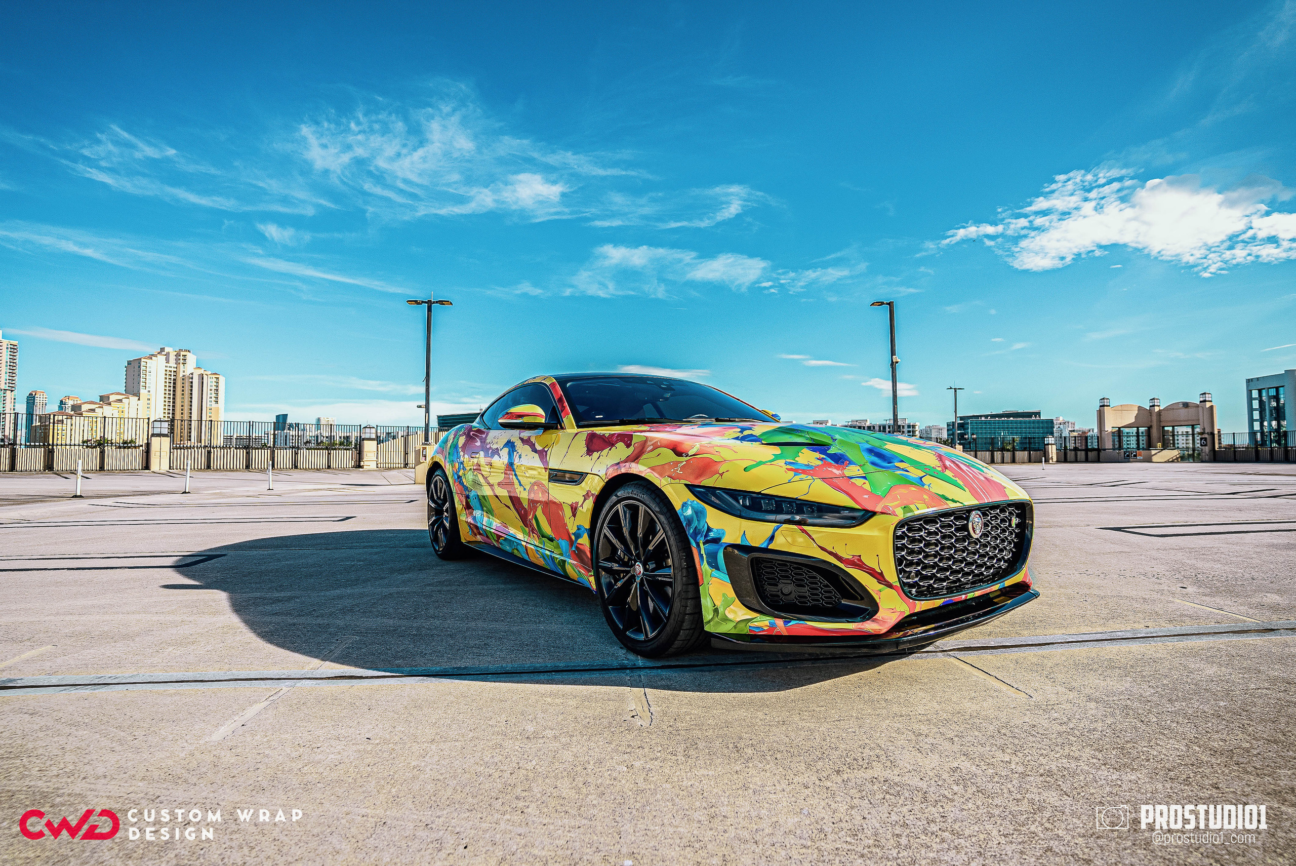 Photoshoot Art Jaguar F-Type for Reno CWD in MIAMI. Photo & Video Production Studio #1