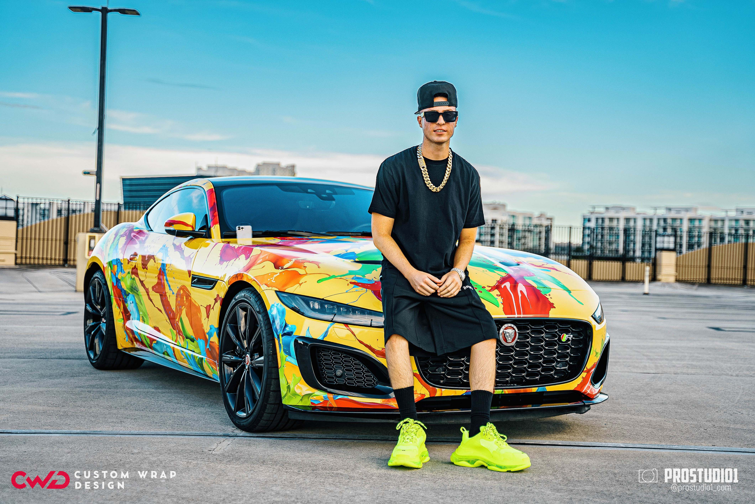 Photoshoot Art Jaguar F-Type for Reno CWD in MIAMI. Photo & Video Production Studio #1