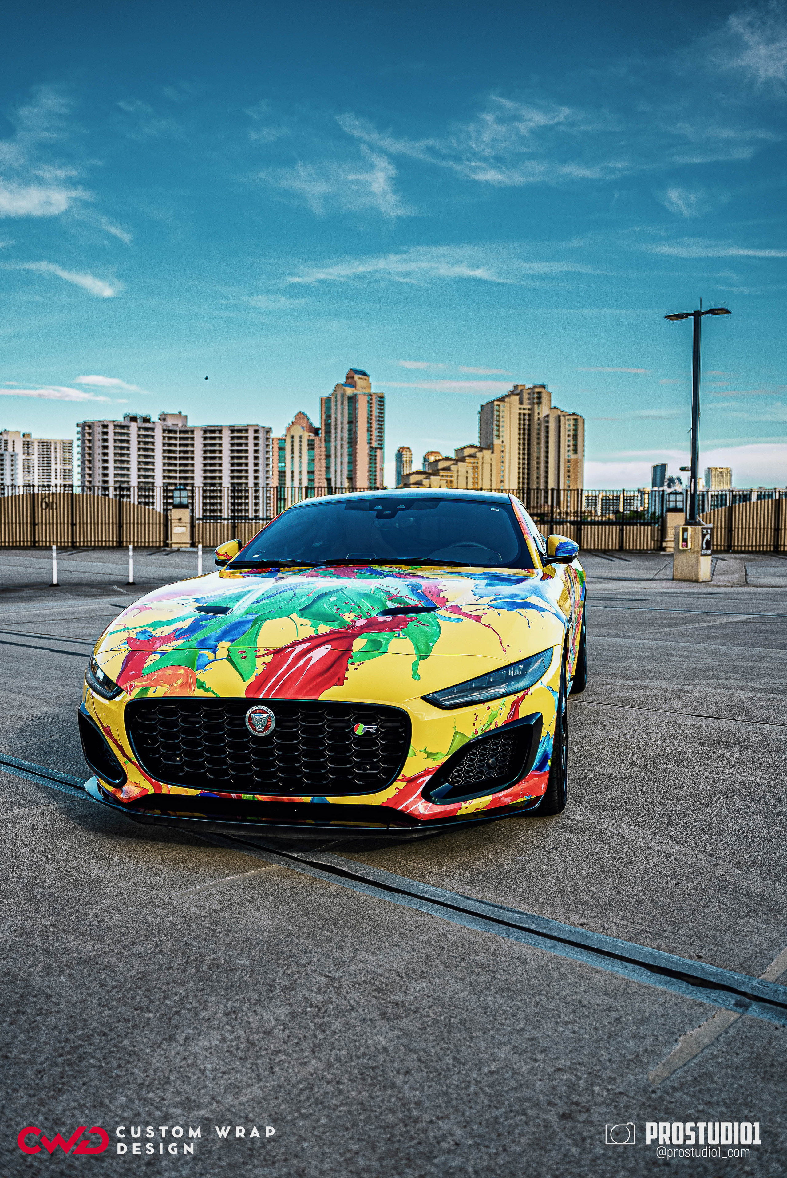 Photoshoot Art Jaguar F-Type for Reno CWD in MIAMI. Photo & Video Production Studio #1