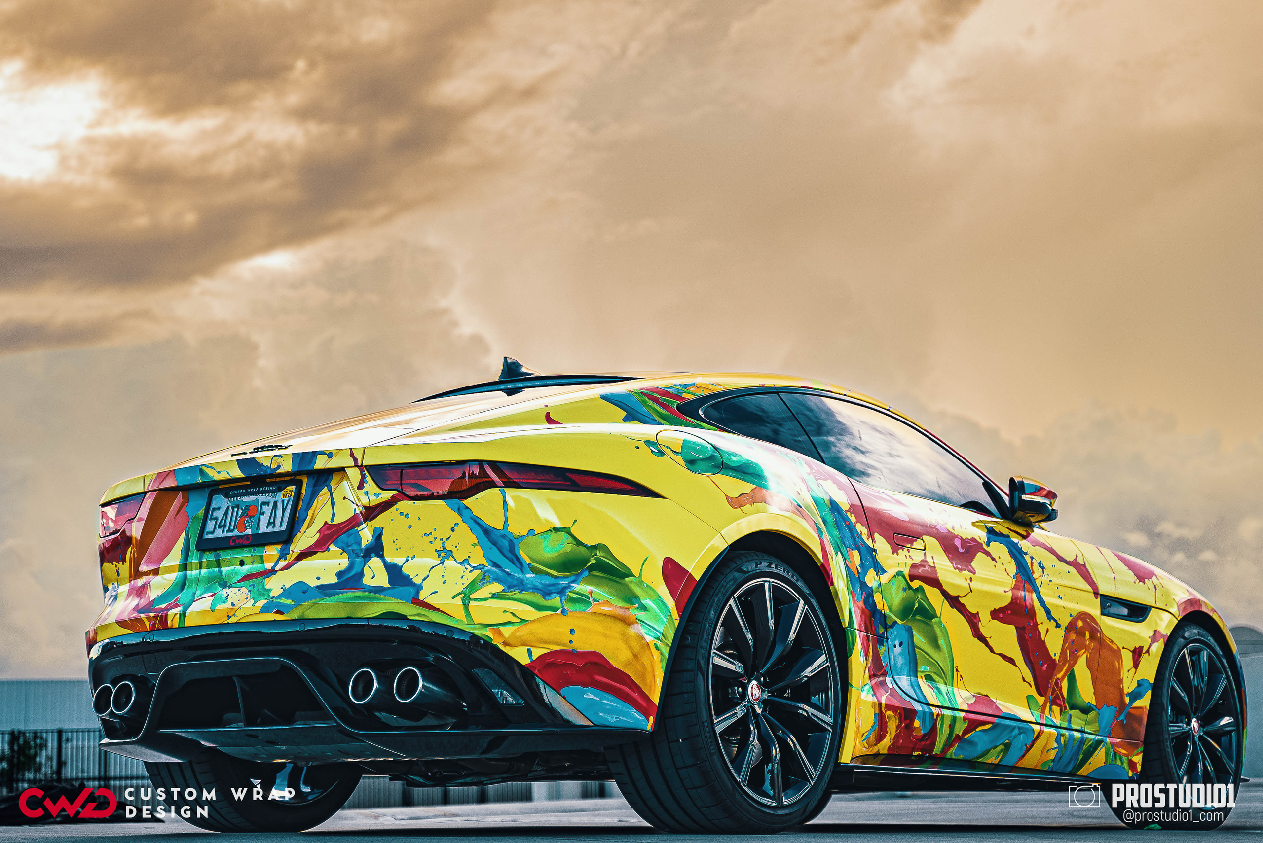 Photoshoot Art Jaguar F-Type for Reno CWD in MIAMI. Photo & Video Production Studio #1