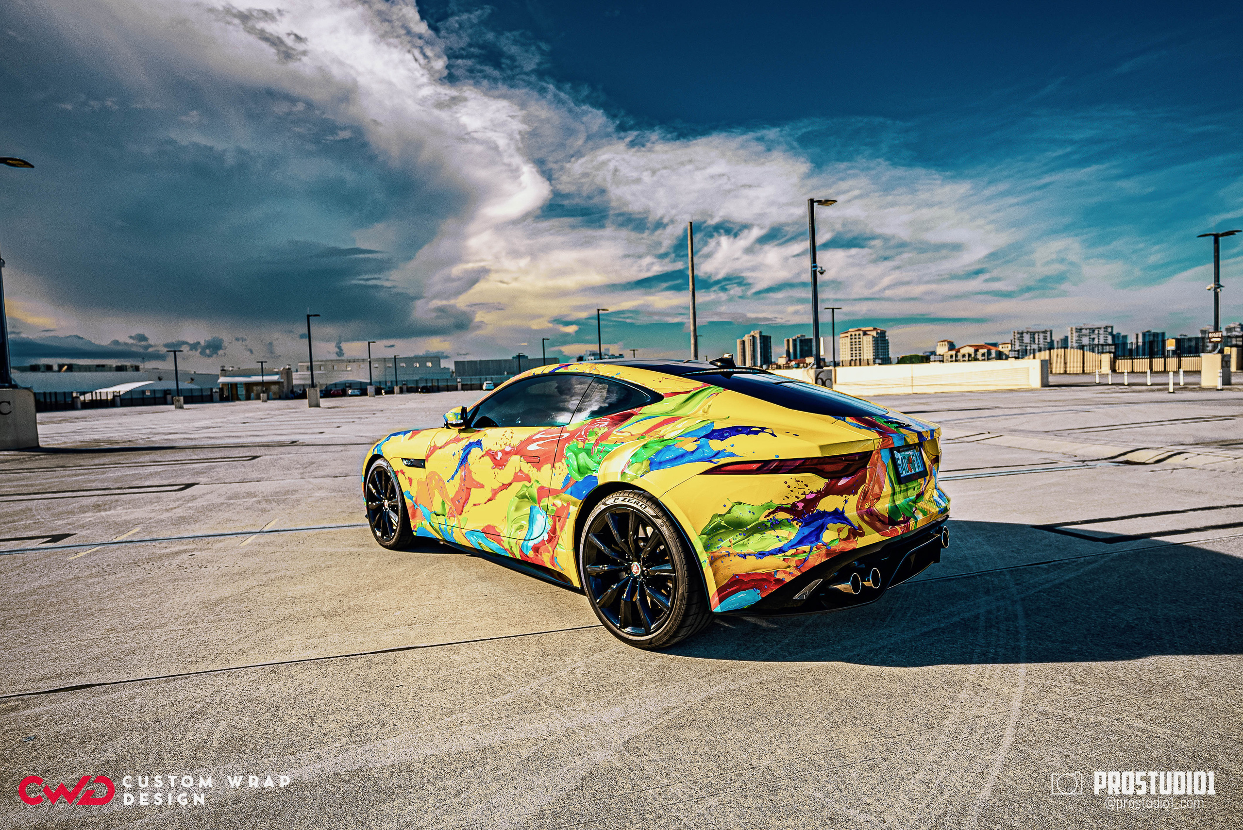 Photoshoot Art Jaguar F-Type for Reno CWD in MIAMI. Photo & Video Production Studio #1