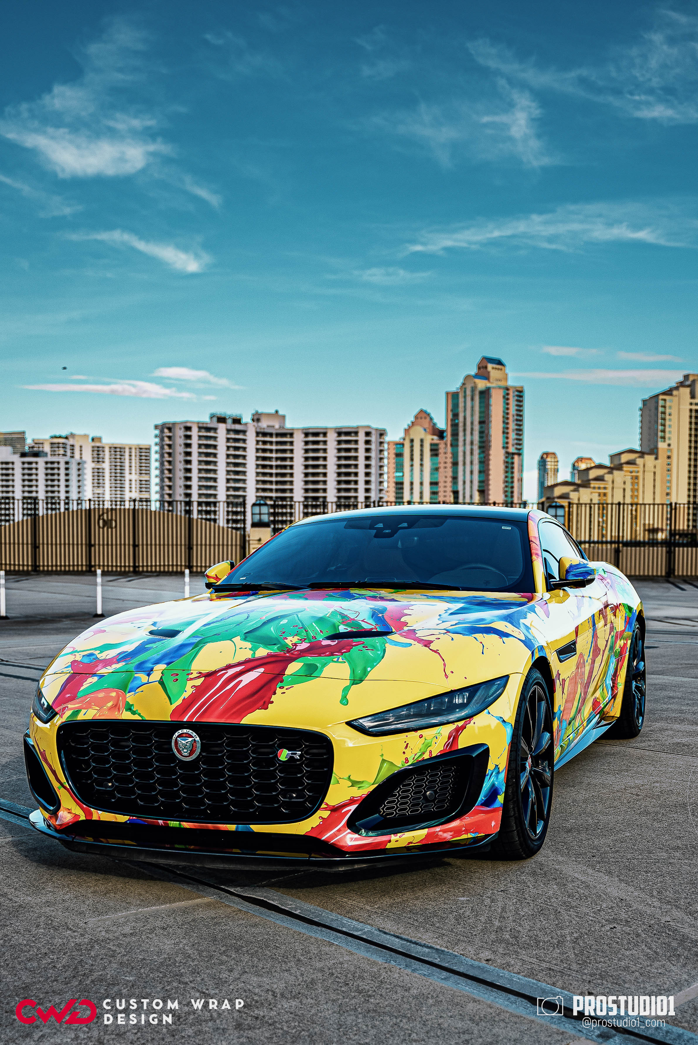 Photoshoot Art Jaguar F-Type for Reno CWD in MIAMI. Photo & Video Production Studio #1