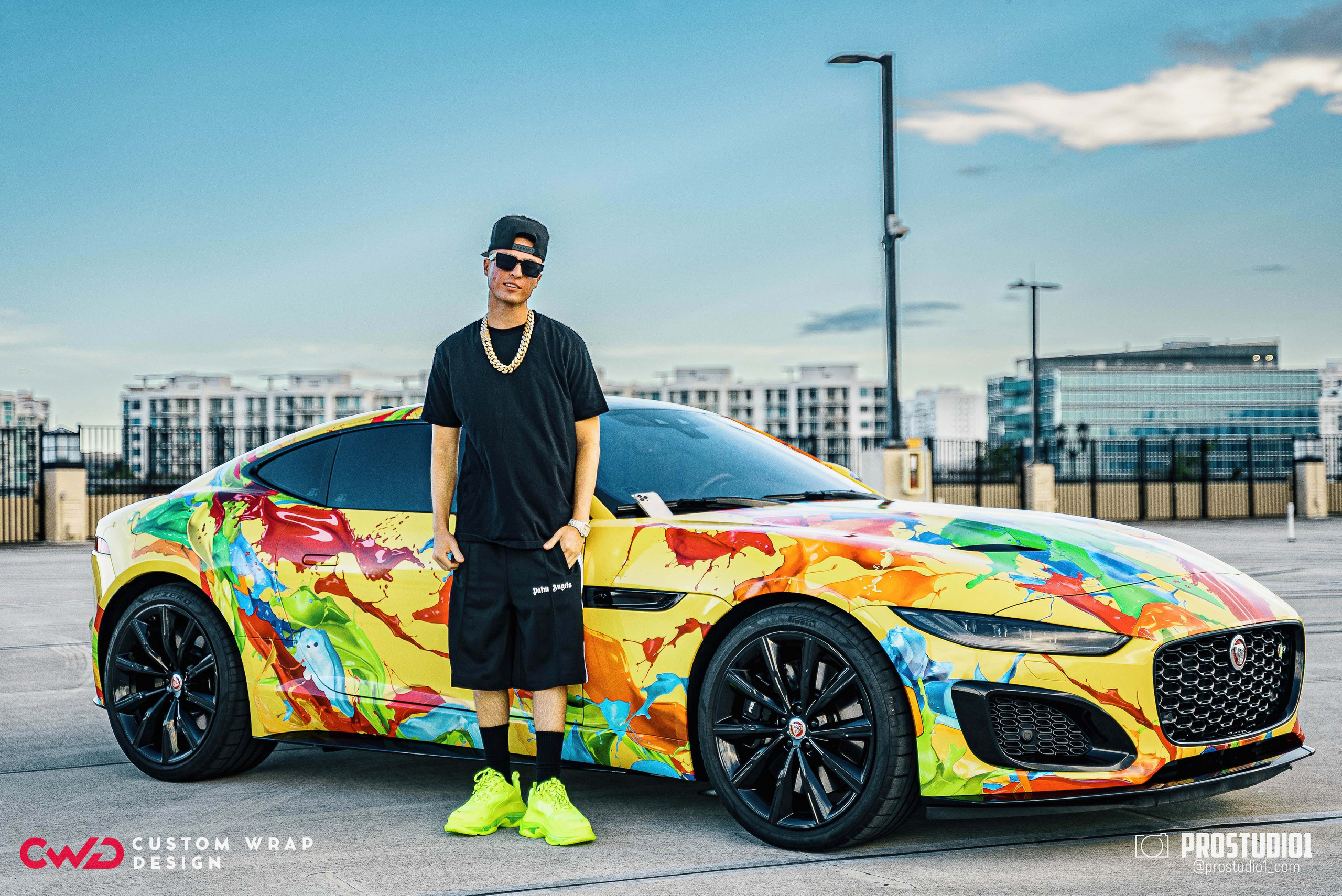 Photoshoot Art Jaguar F-Type for Reno CWD in MIAMI. Photo & Video Production Studio #1