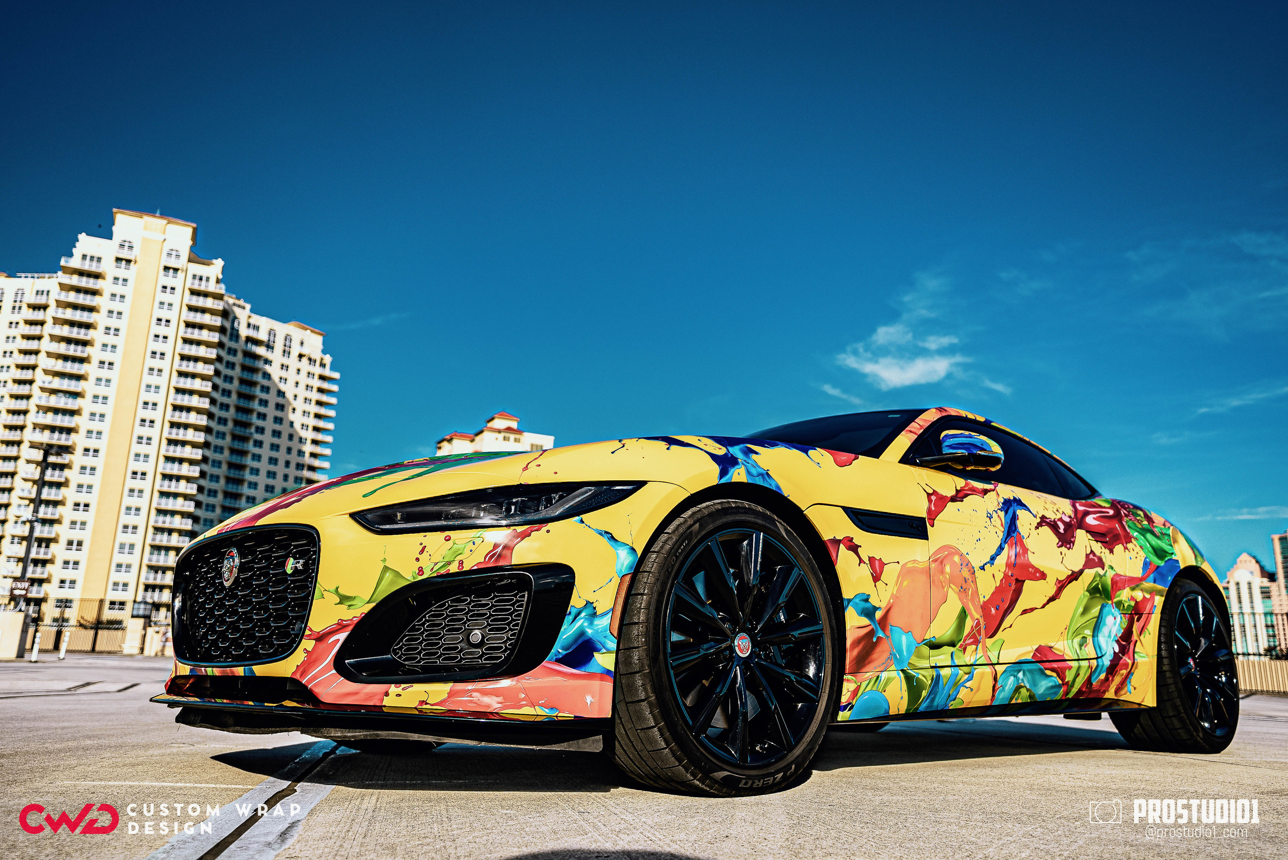 Photoshoot Art Jaguar F-Type for Reno CWD in MIAMI. Photo & Video Production Studio #1