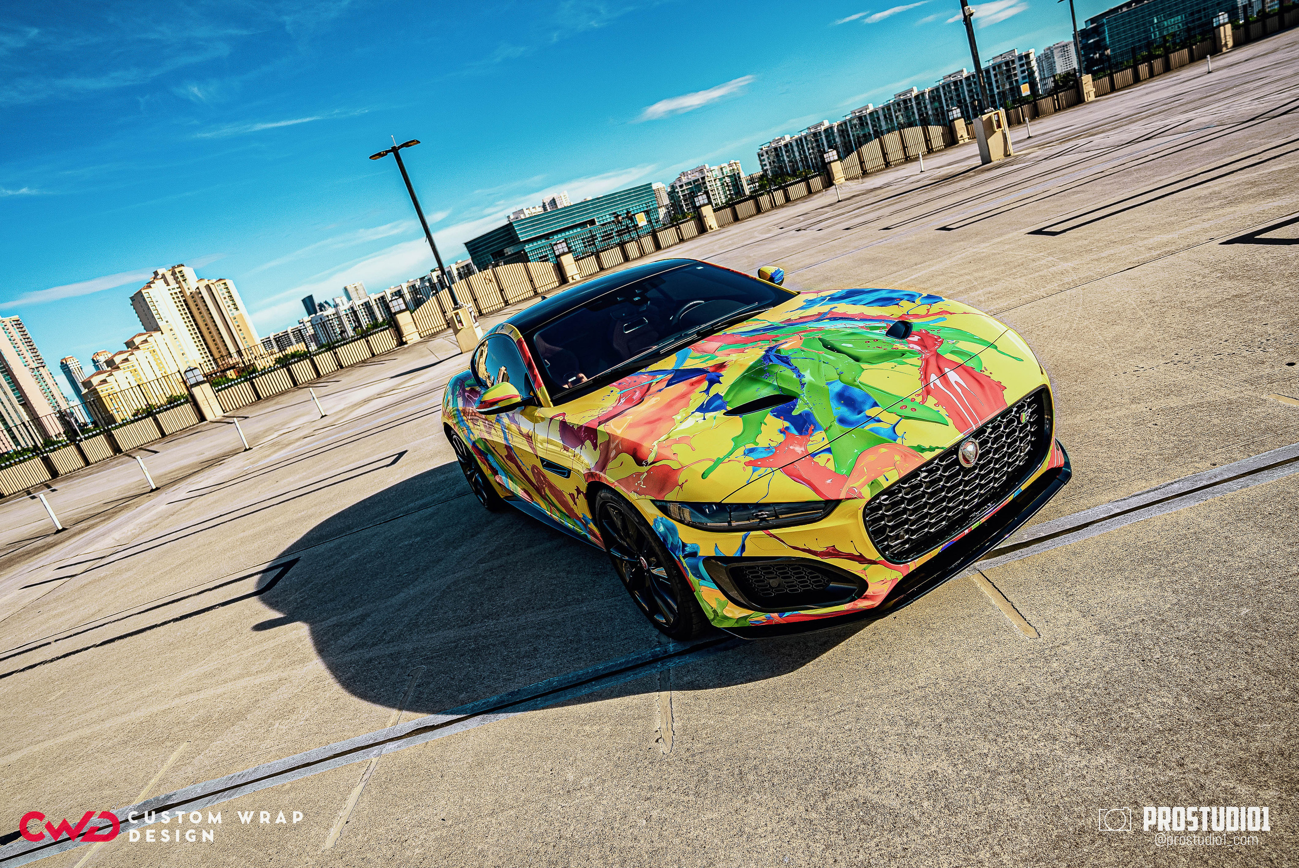 Photoshoot Art Jaguar F-Type for Reno CWD in MIAMI. Photo & Video Production Studio #1