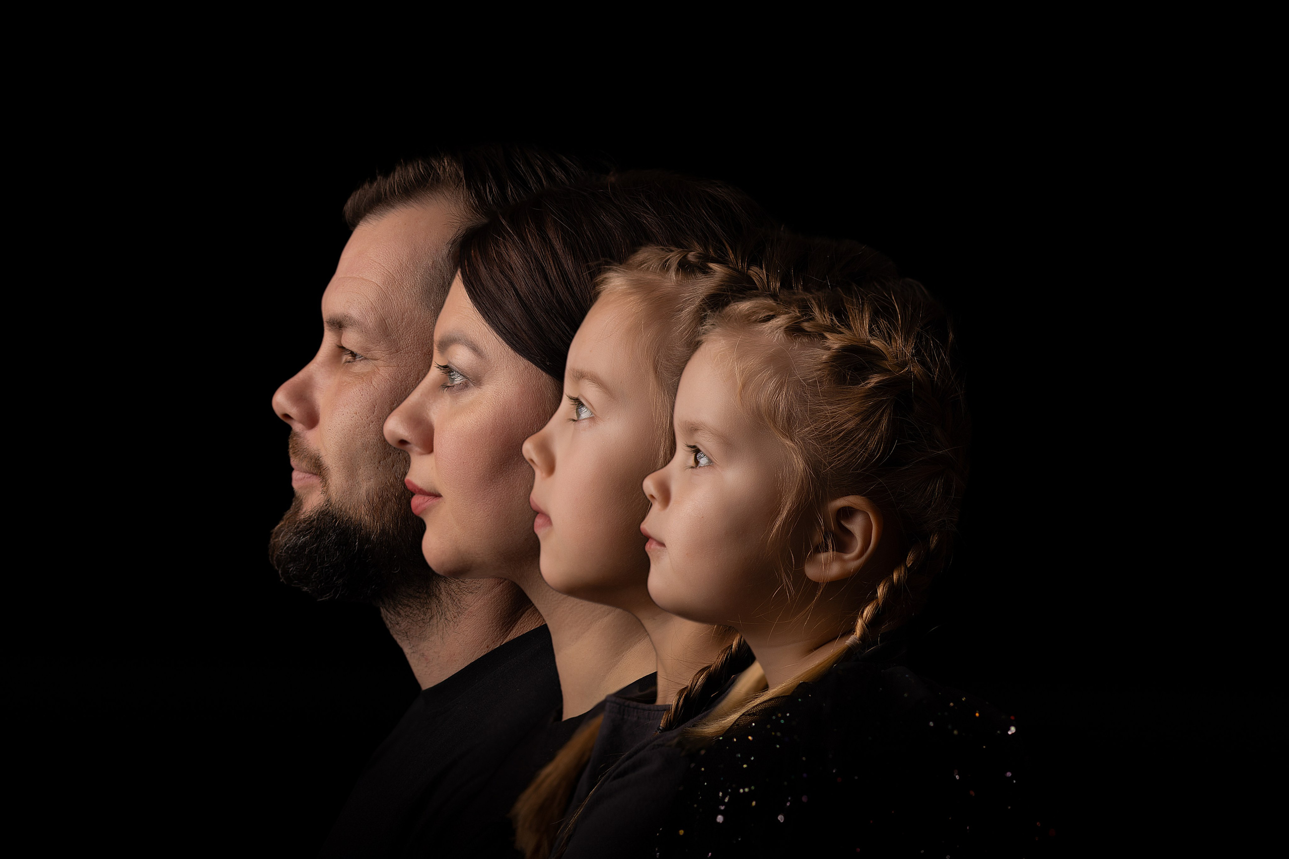 Generationsporträt. Fotografin Heidenheim / Newborn, Babybauch & Familie - Nadine Schmalz