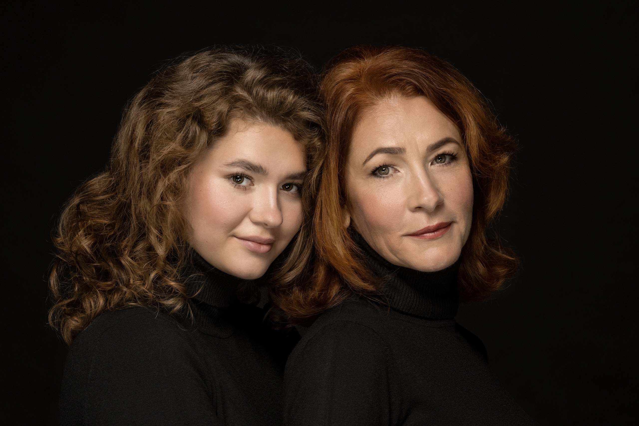 Portrait mother and daughter