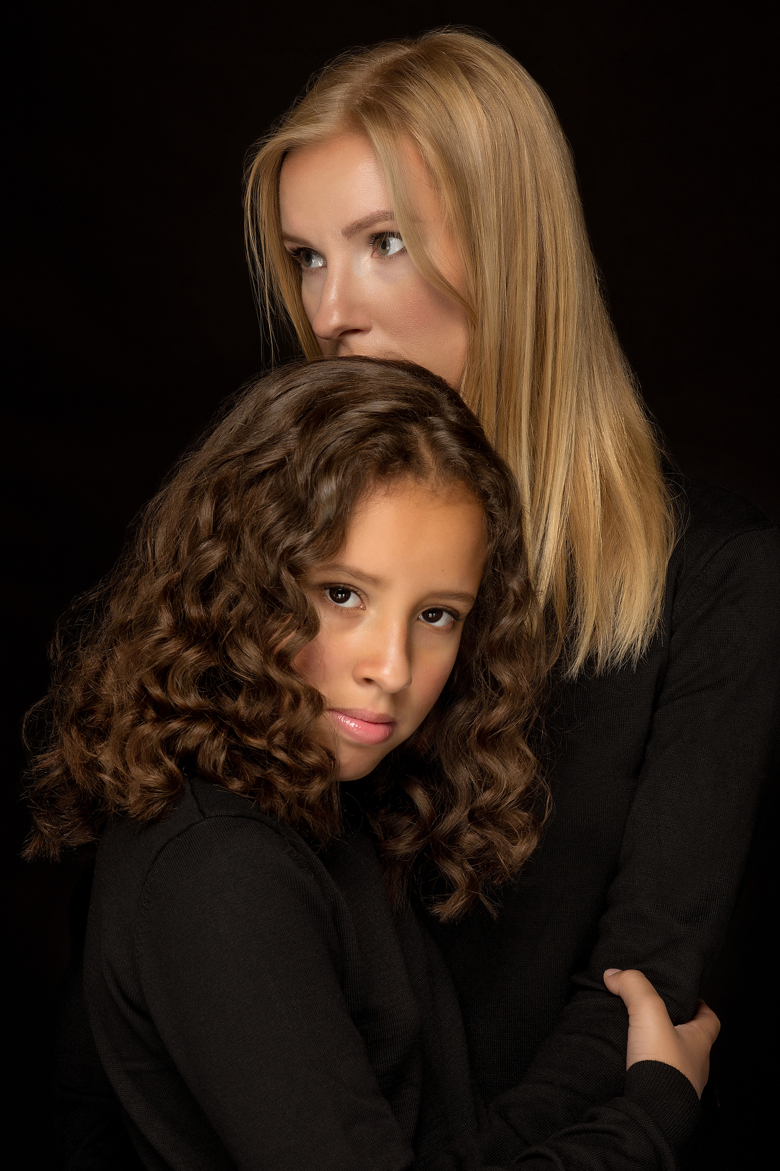 Portrait mother and daughter