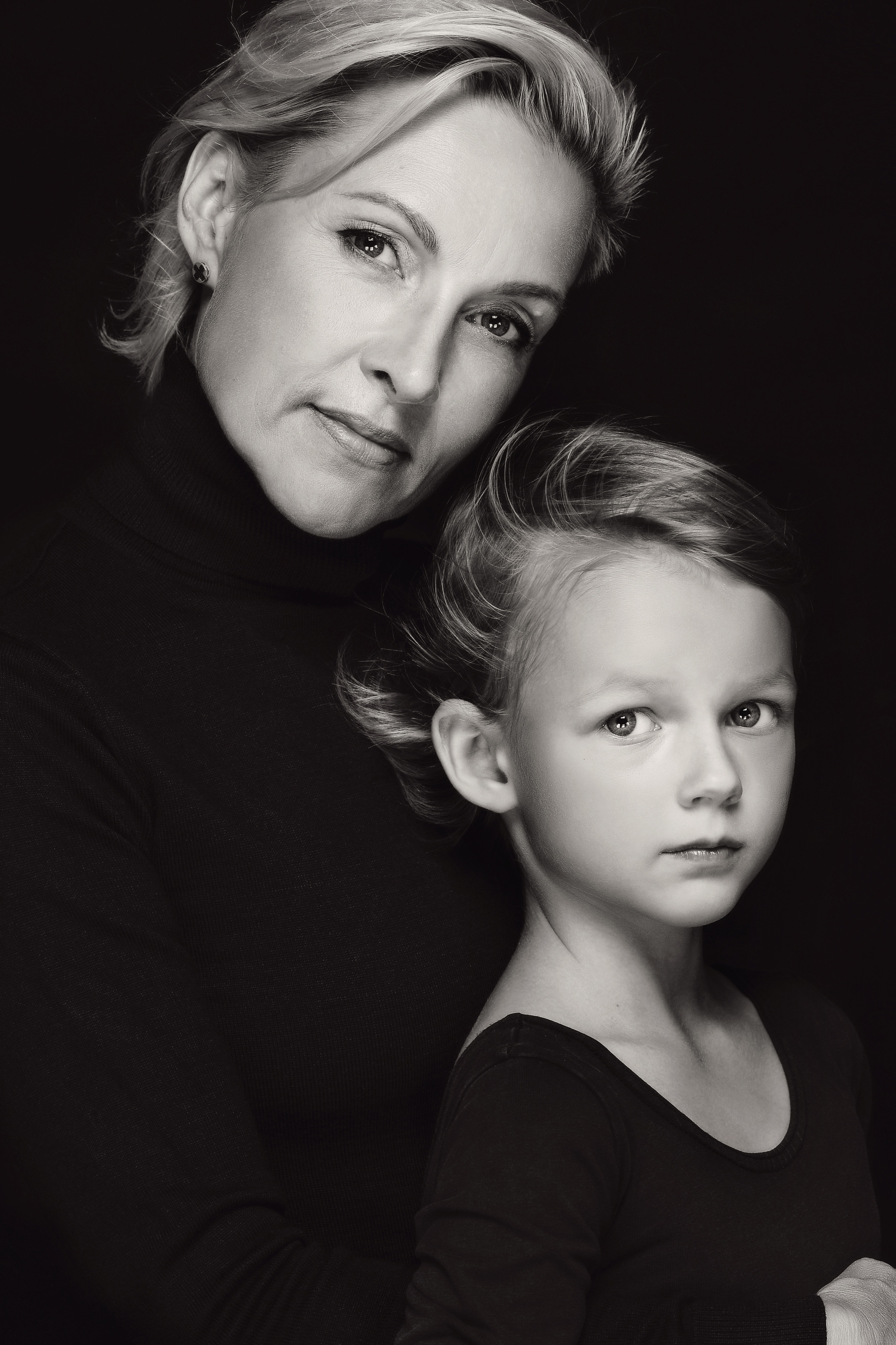 Portrait mother and daughter