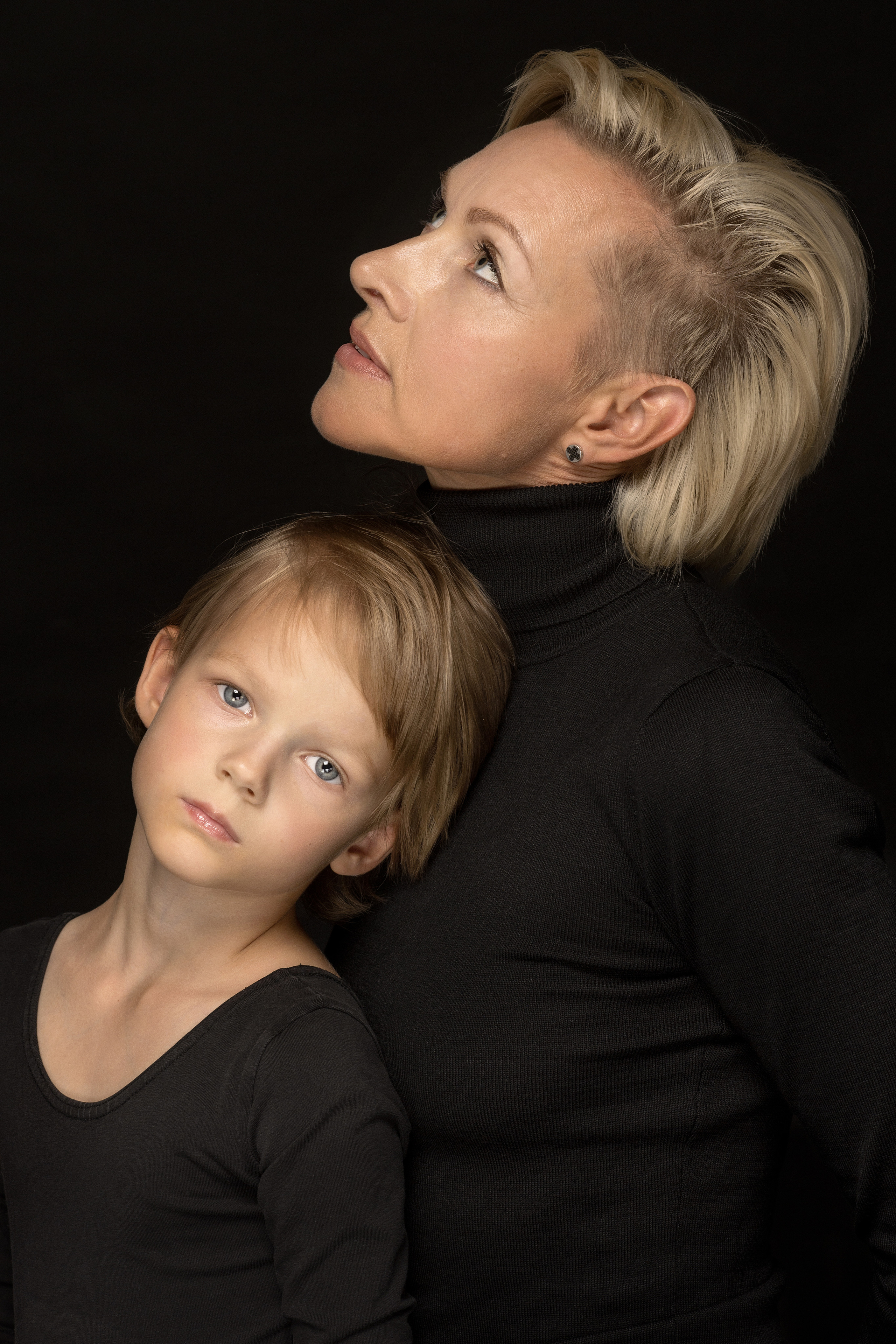 Portrait mother and daughter