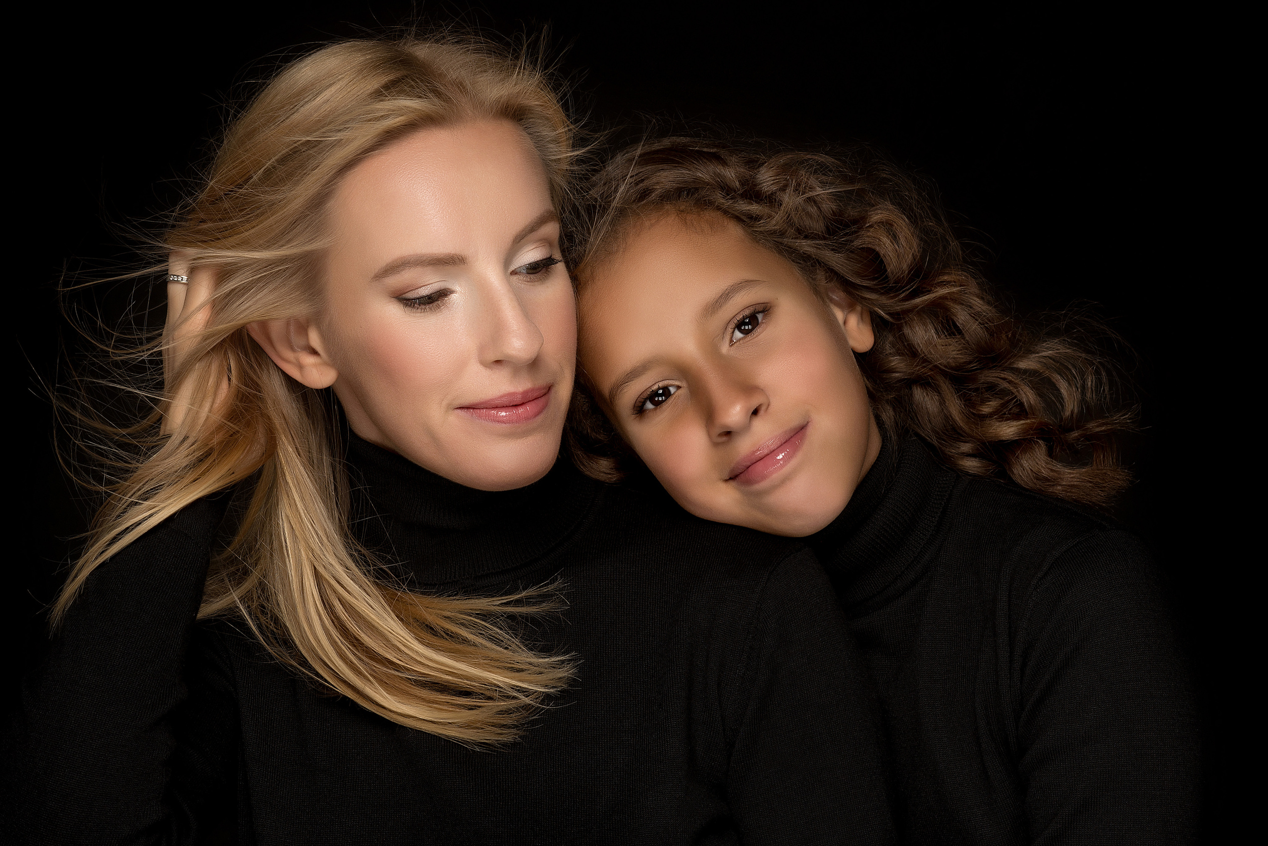 Portrait mother and daughter