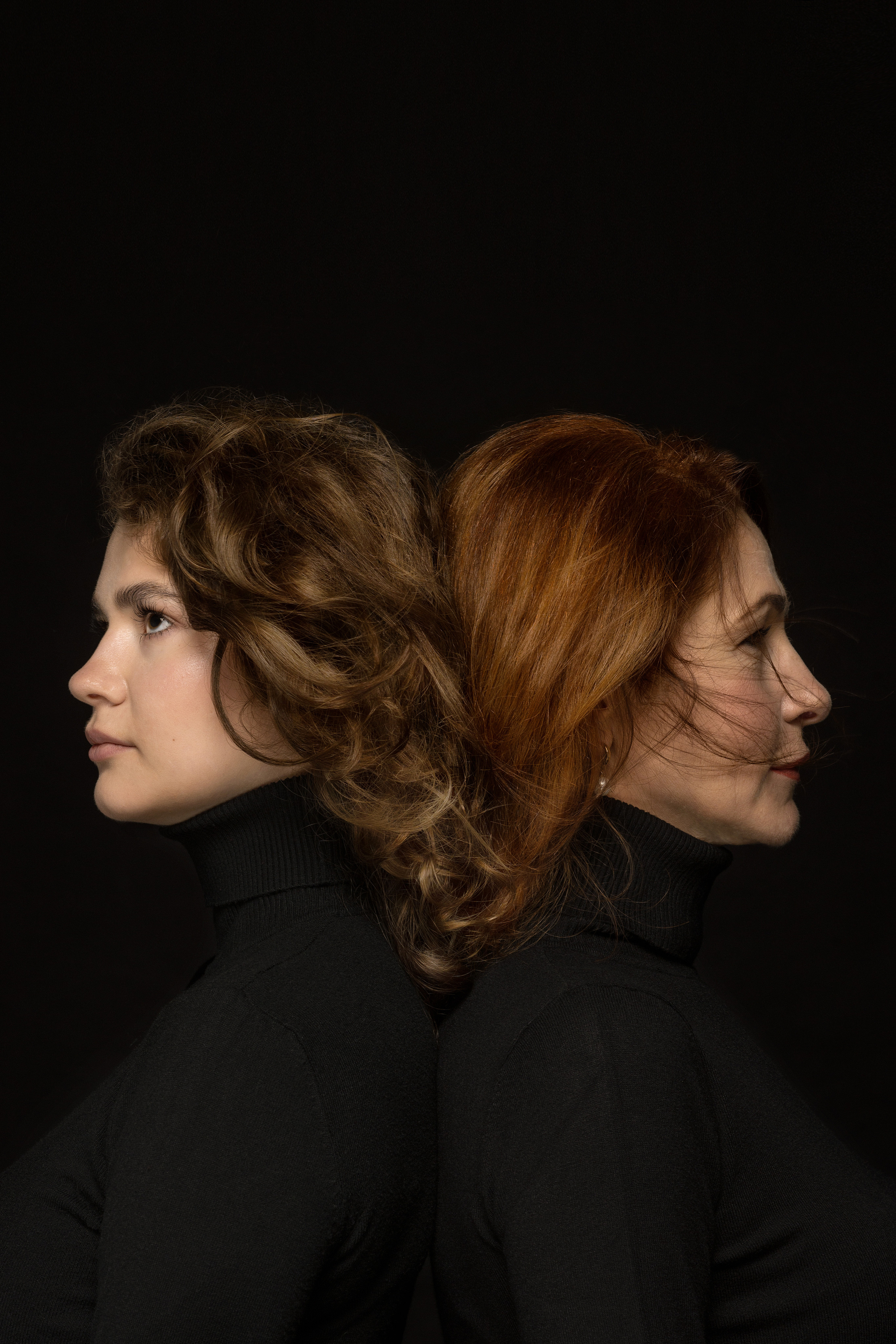 Portrait mother and daughter