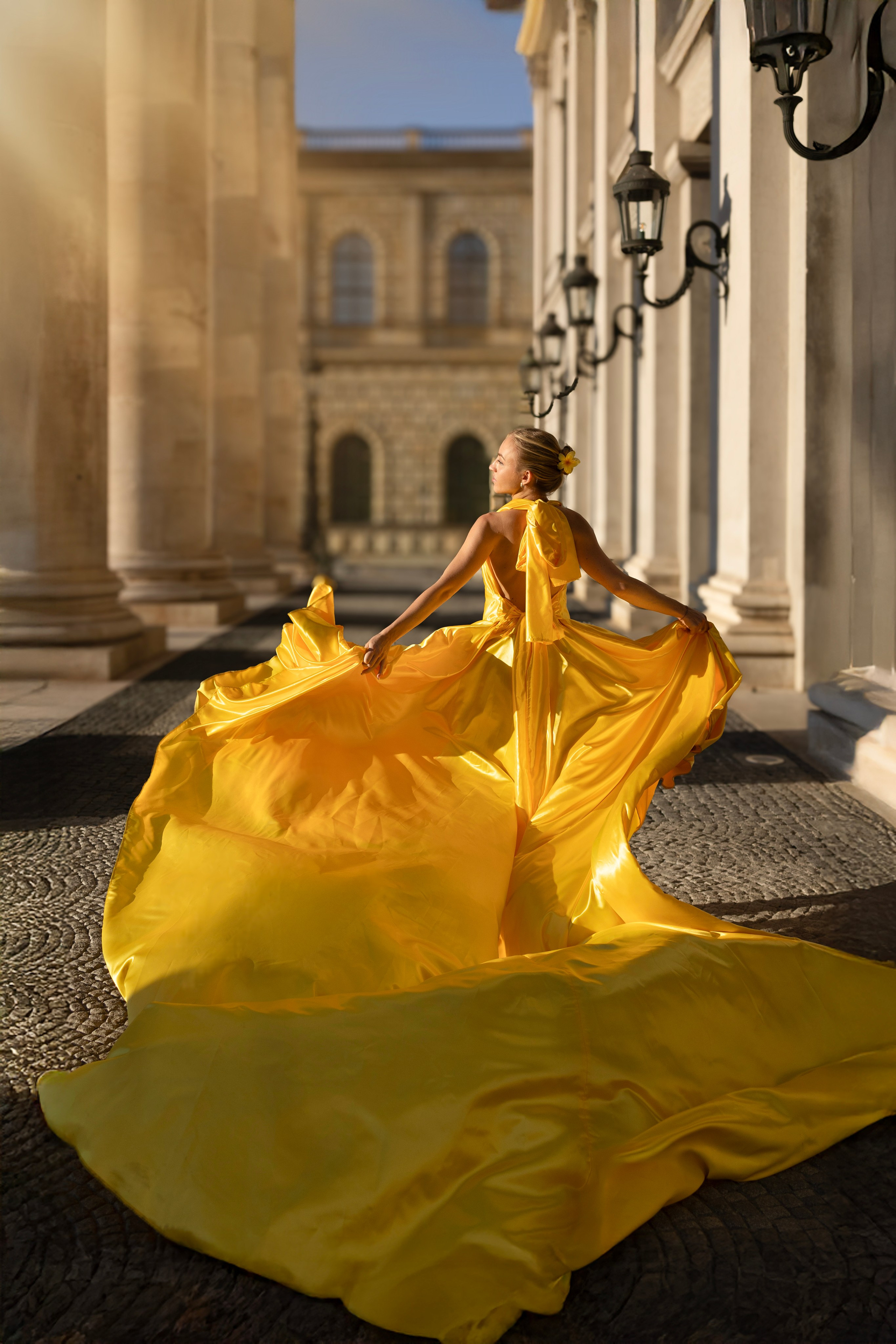 Long dresses shooting. Photographer in Munich