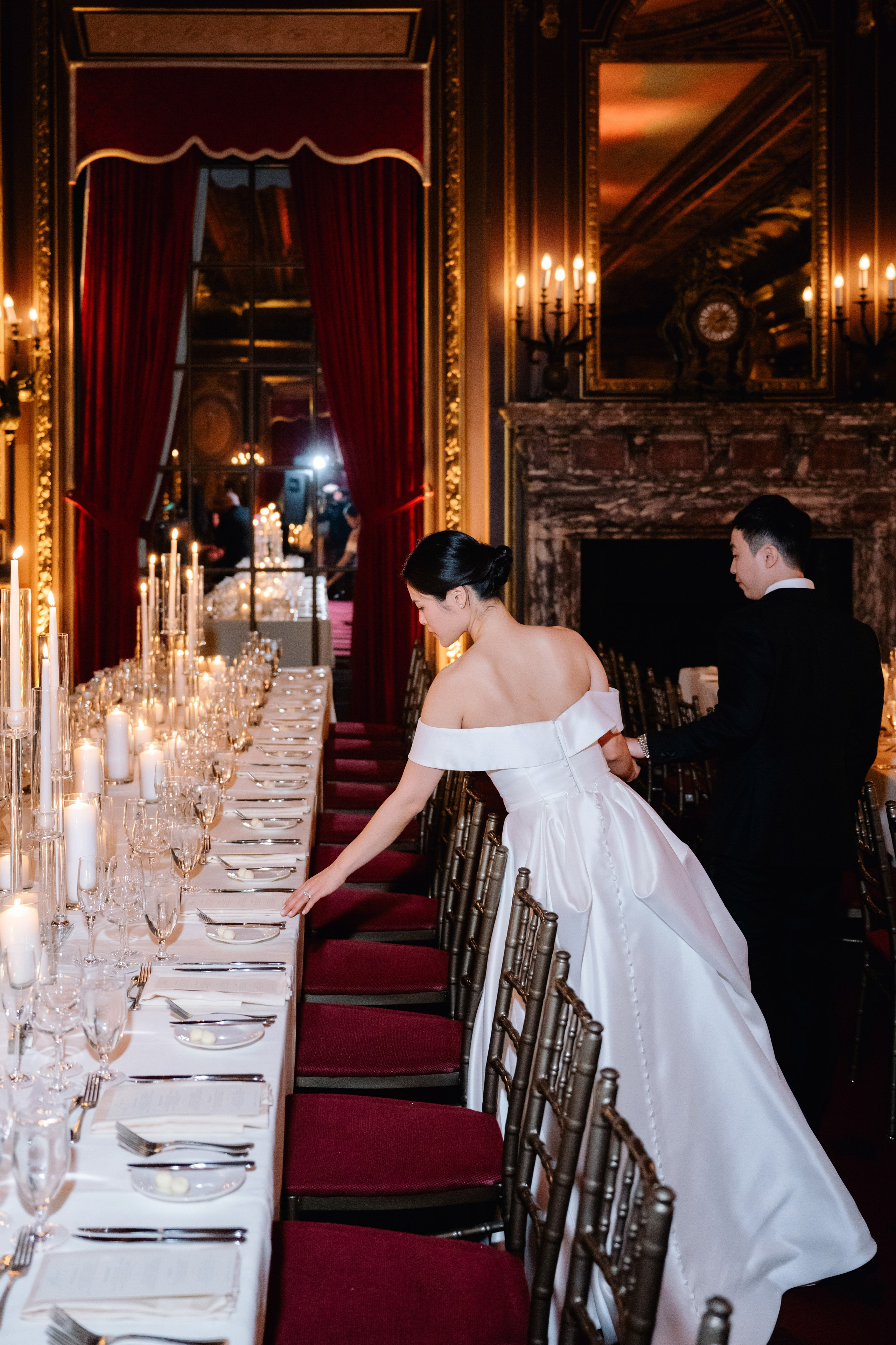 a woman in a white dress