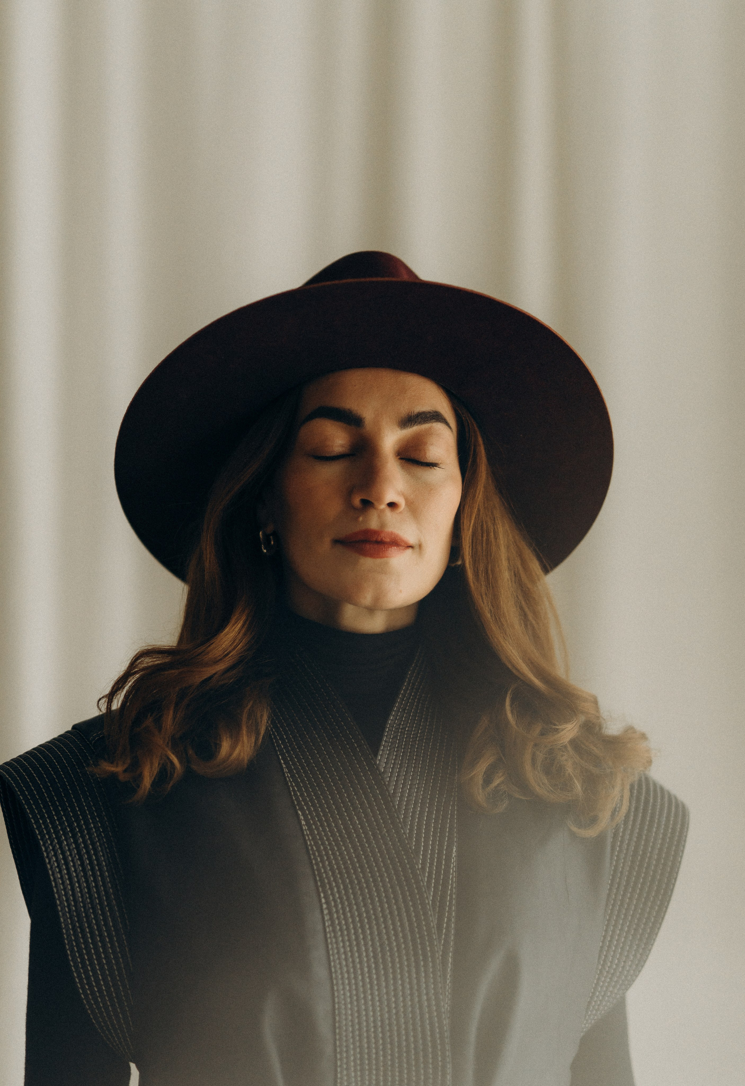 Meeri Koutaniemi cinematic portrait in natural light Helsinki