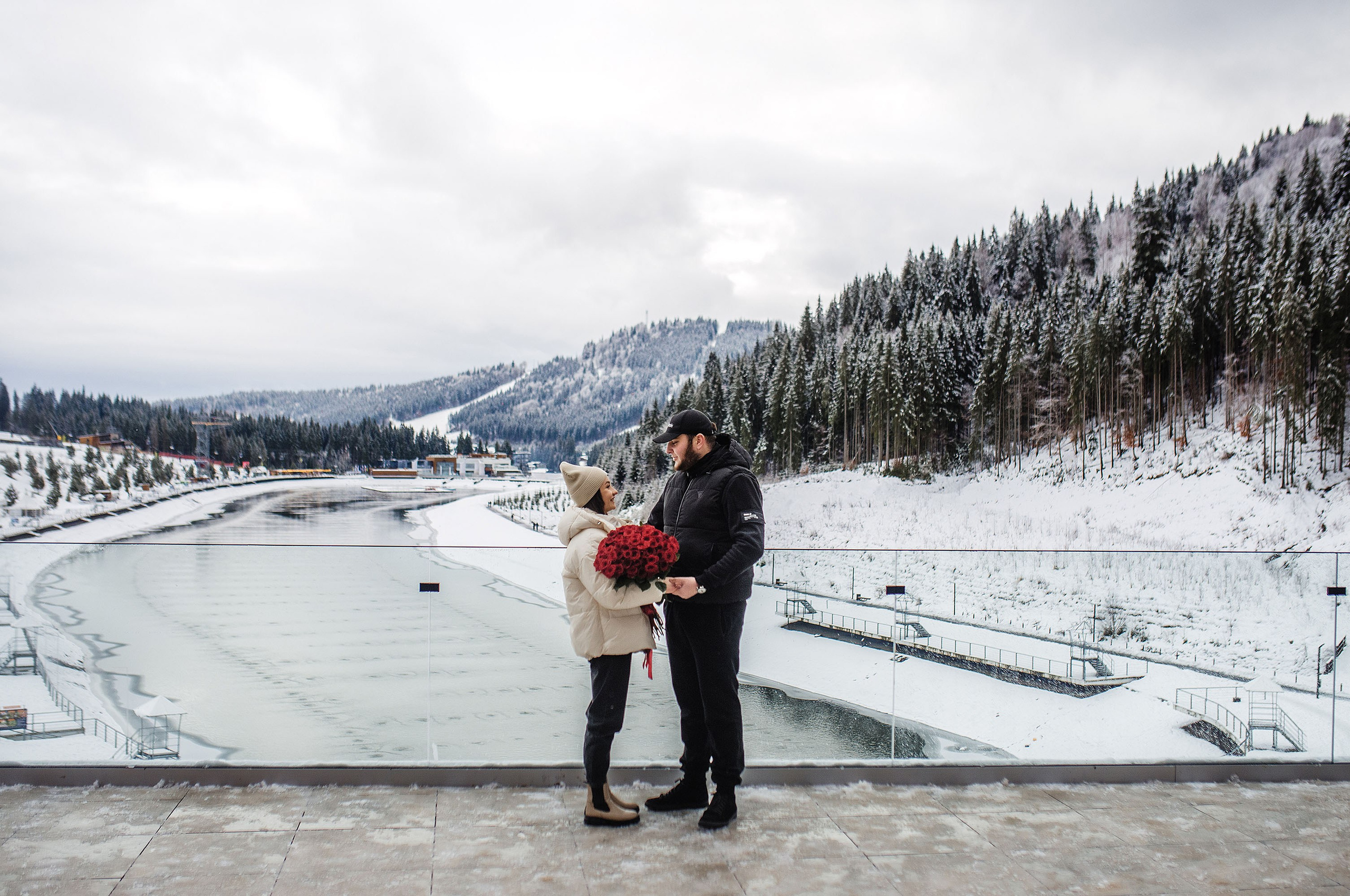 Освідчення Назар та Іванна Буковель. Весільний та портретний фотограф Кизим Арсен