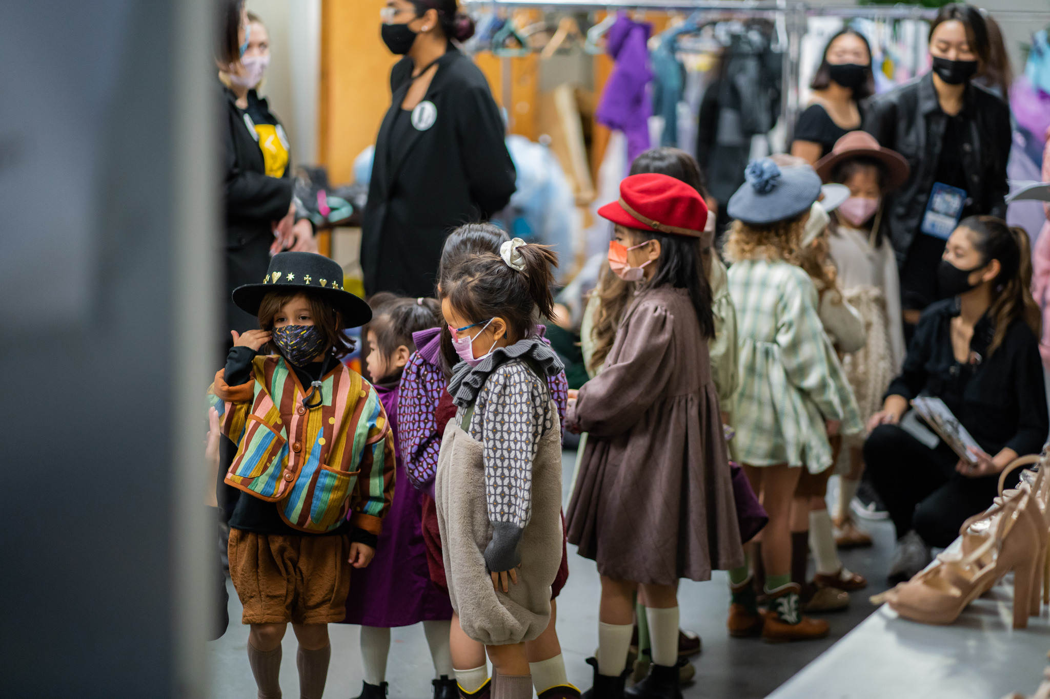 VKFW 2021 Backstage. Vancouver Kids Photographer