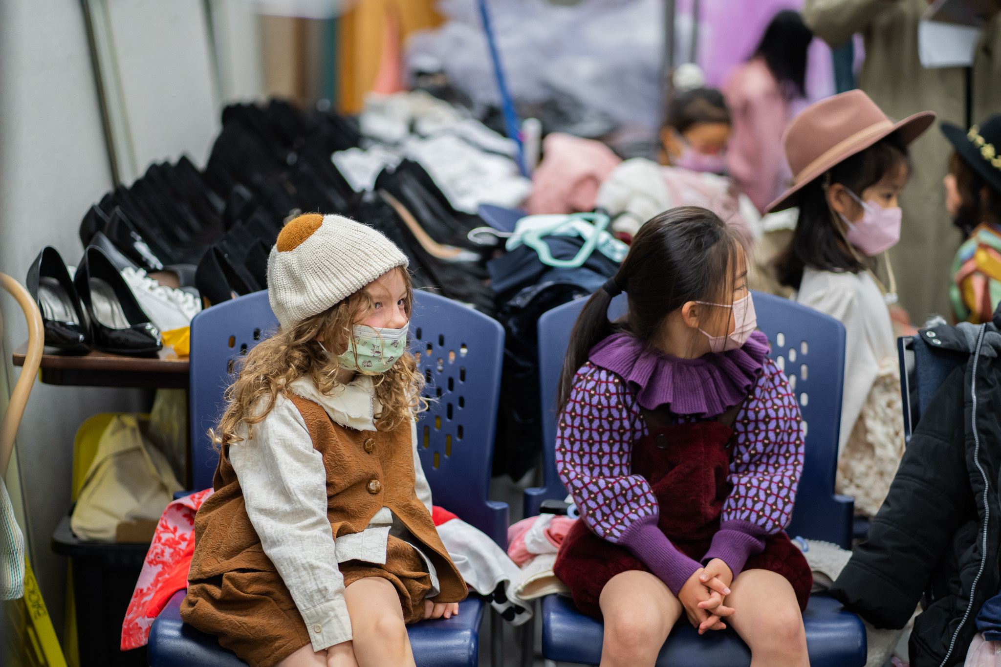 VKFW 2021 Backstage. Vancouver Kids Photographer