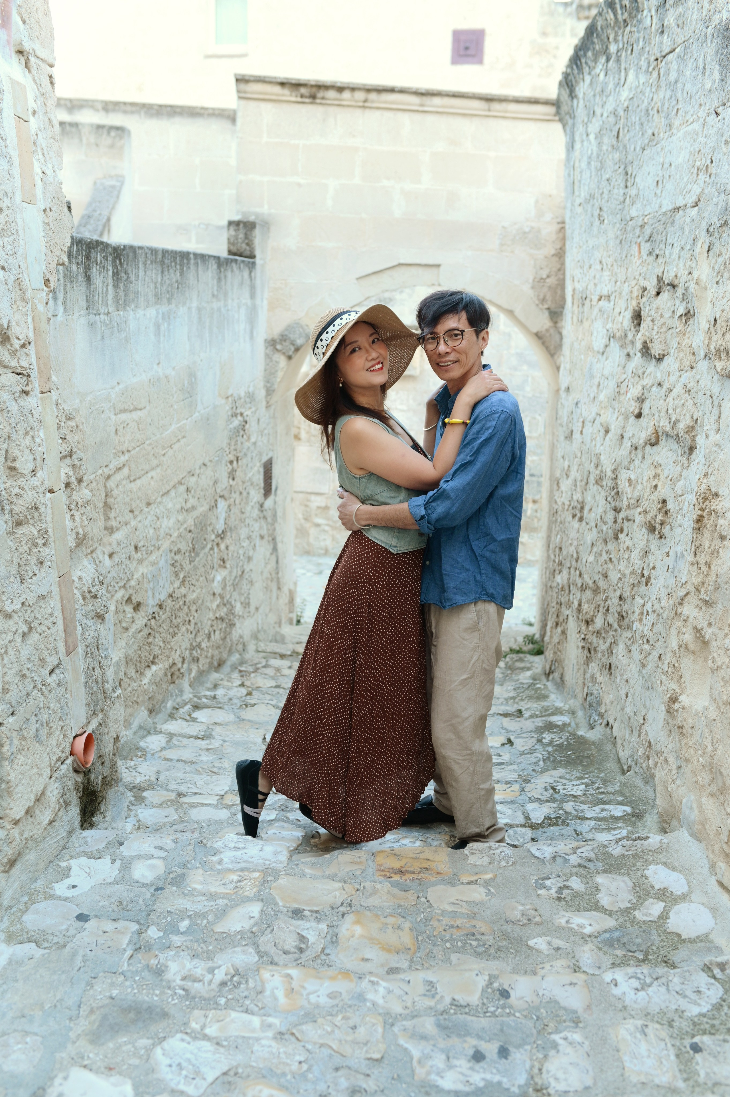 Romantic walk in Matera