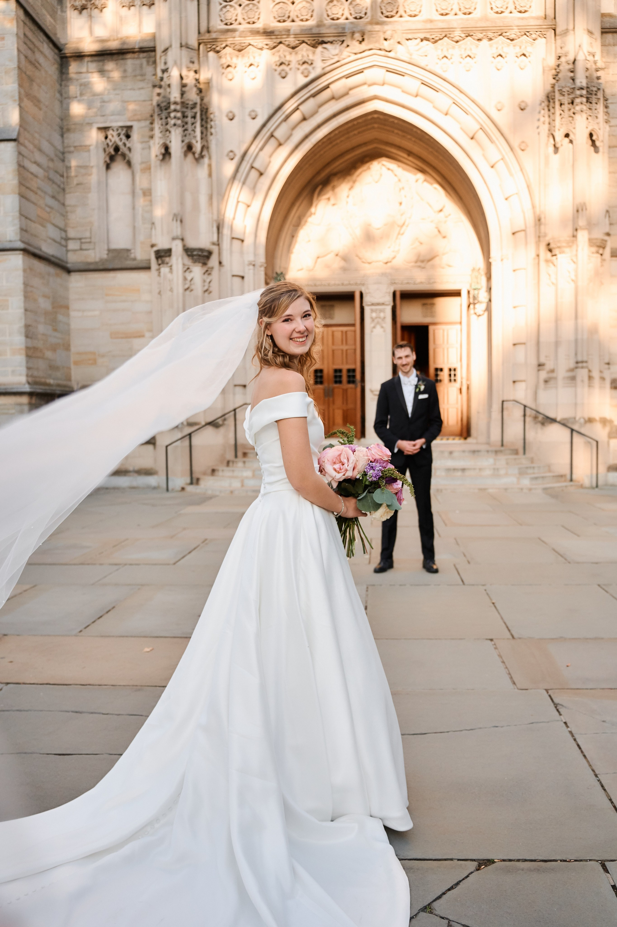 Elegant Wedding Ceremony at a Historic New York Cathedral | Timankov Photography. Professional Wedding and event photographer USA New York