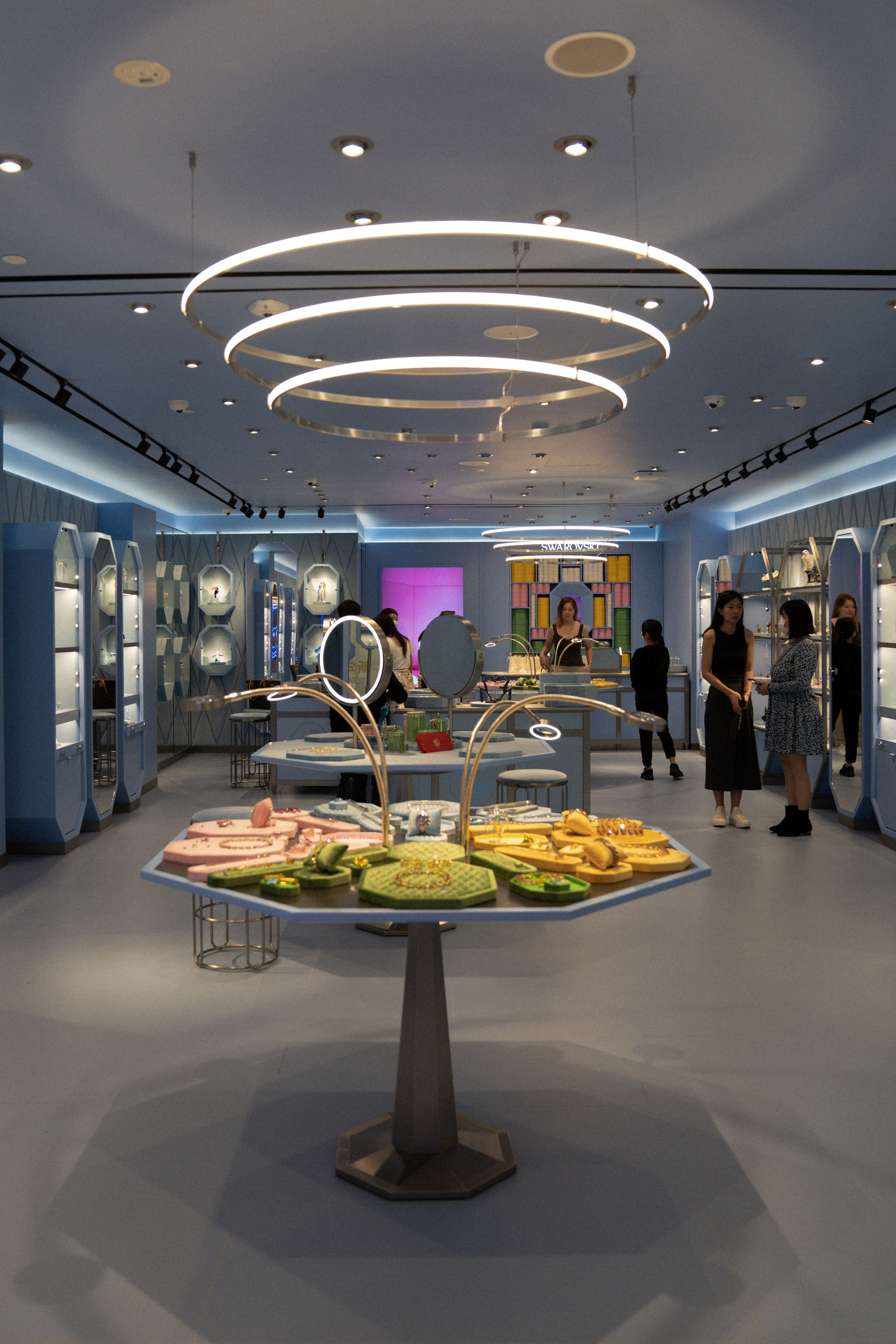 Swarovski event. Dasha in Singapore