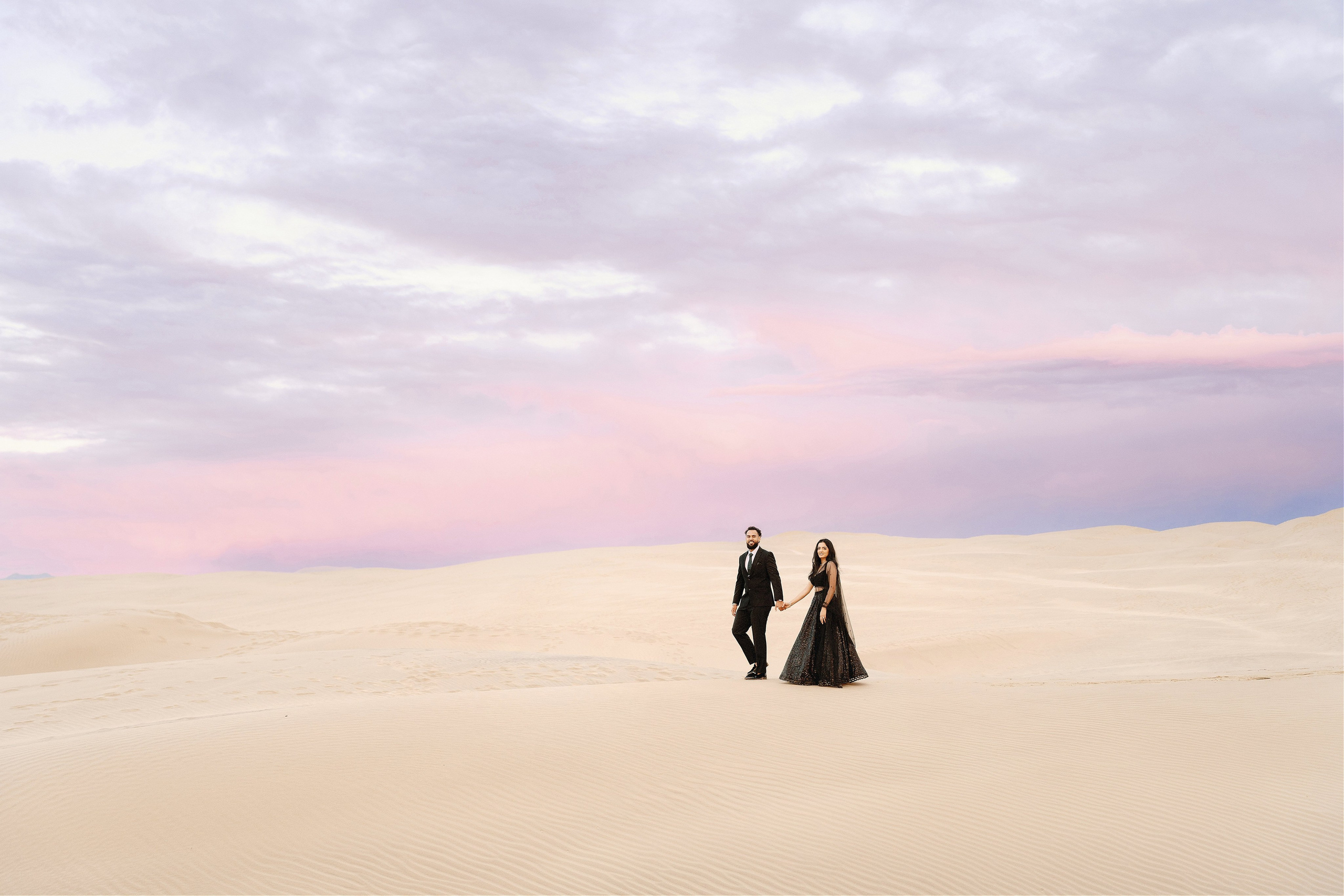 Elopement at Pismo Beach Sand Dunes, California. Wedding Photography & Videography Team in California, Los Angeles, San Francisco, San Diego and Travel