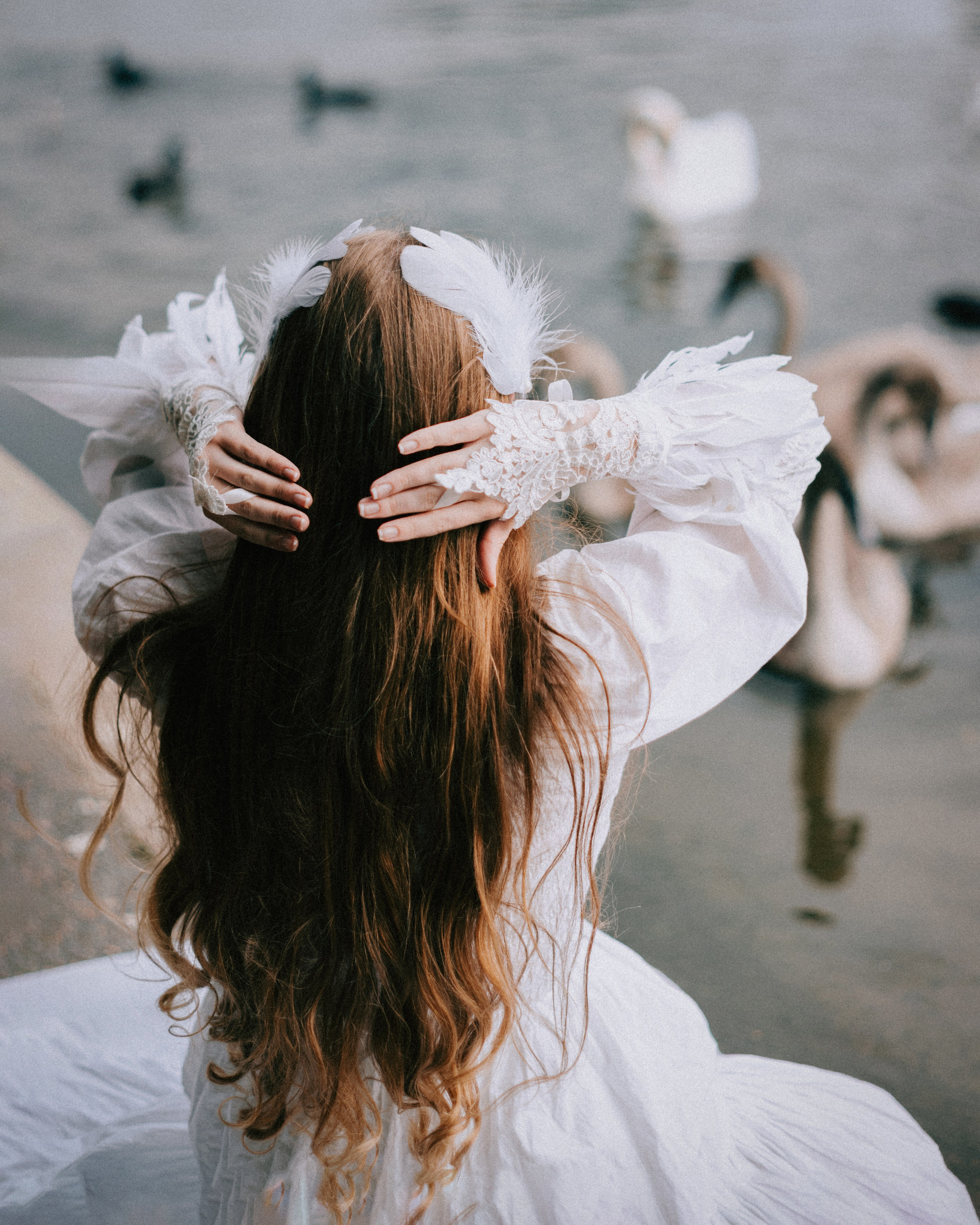 Swan Princess Portrait Photoshoot in London. Moth & Moss Photography