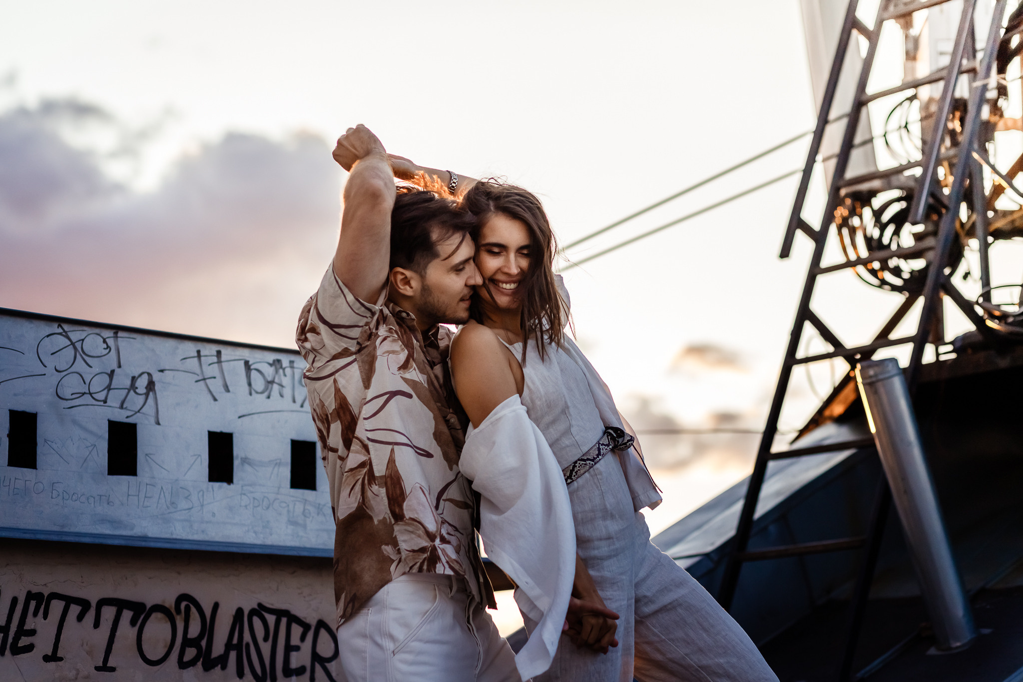 Love story on the roof