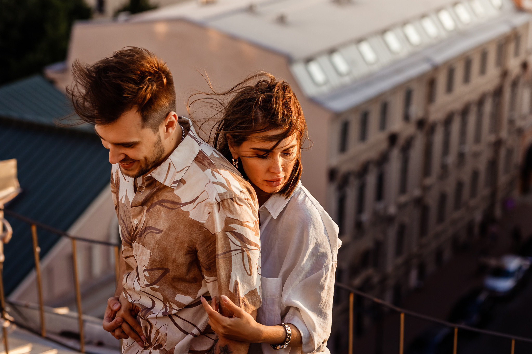 Love story on the roof