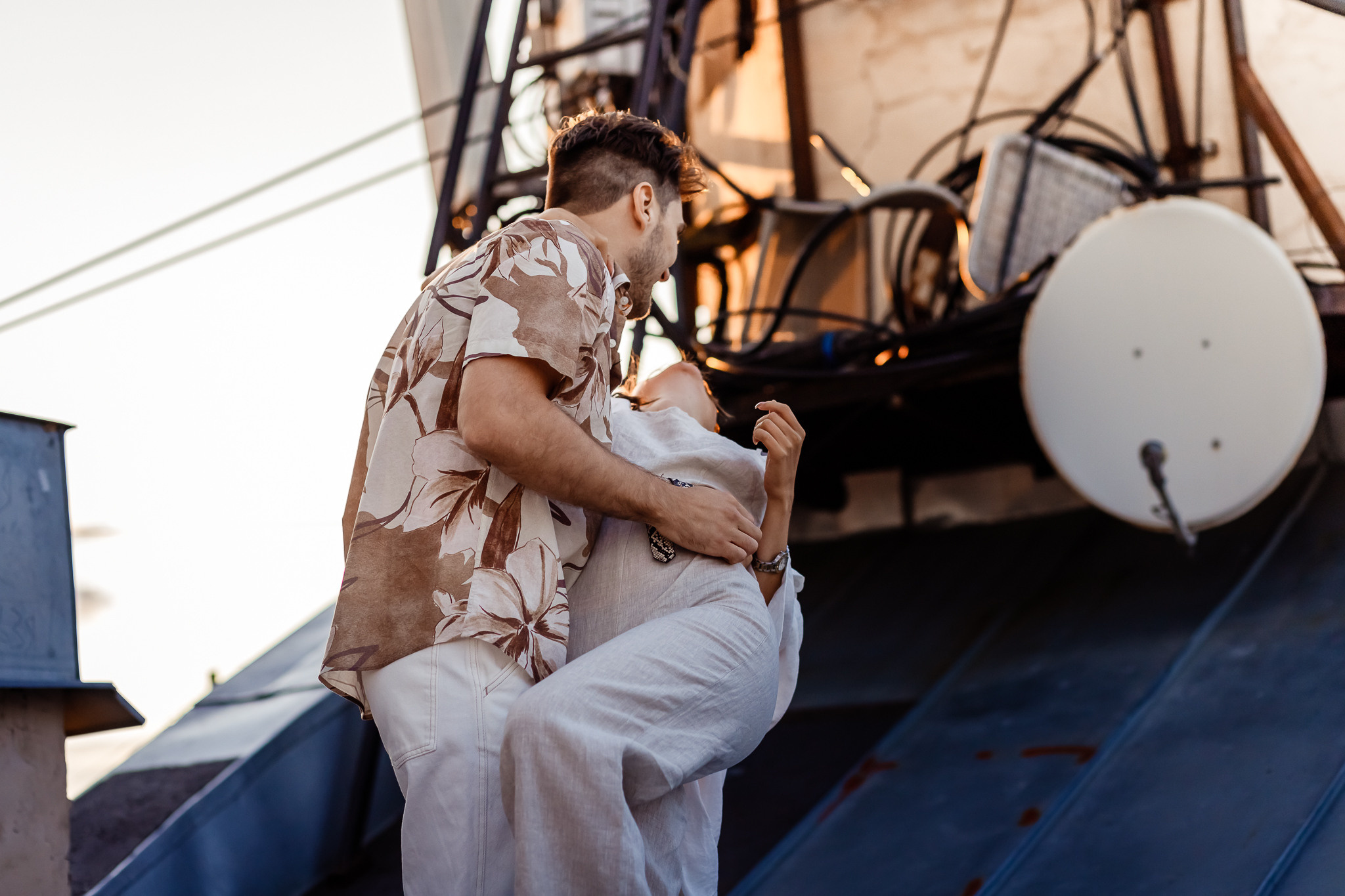Love story on the roof