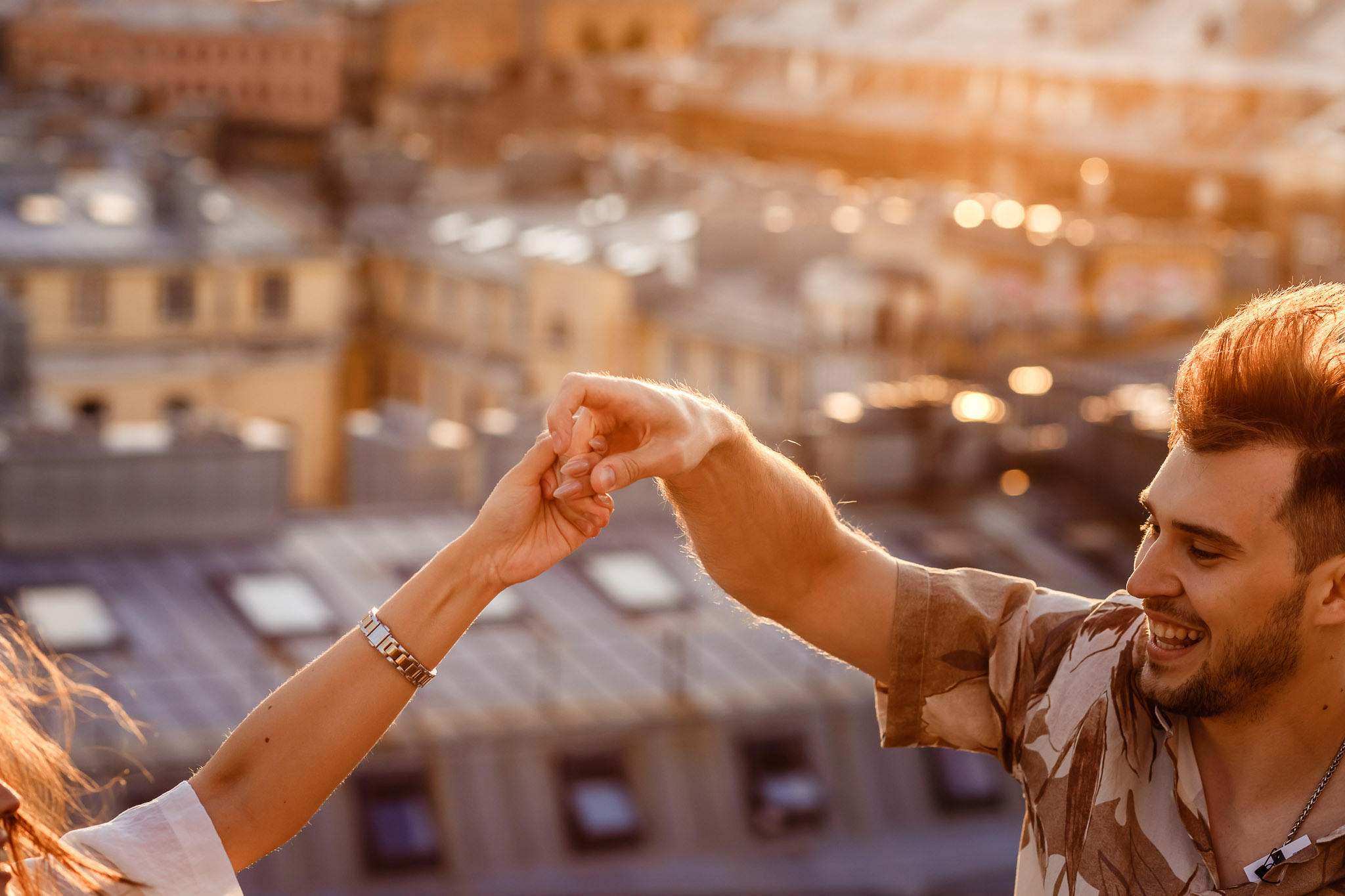 Love story on the roof