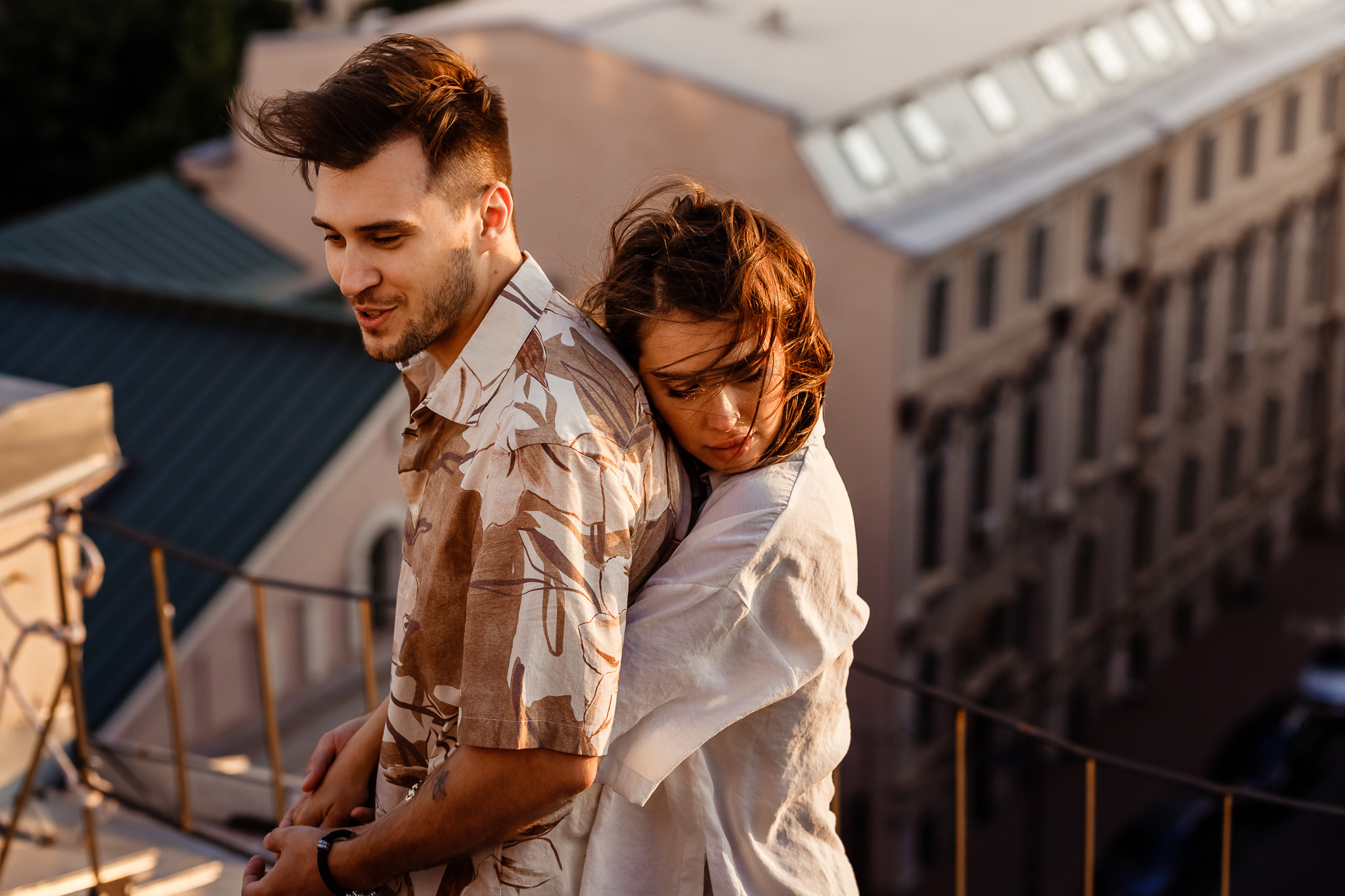 Love story on the roof