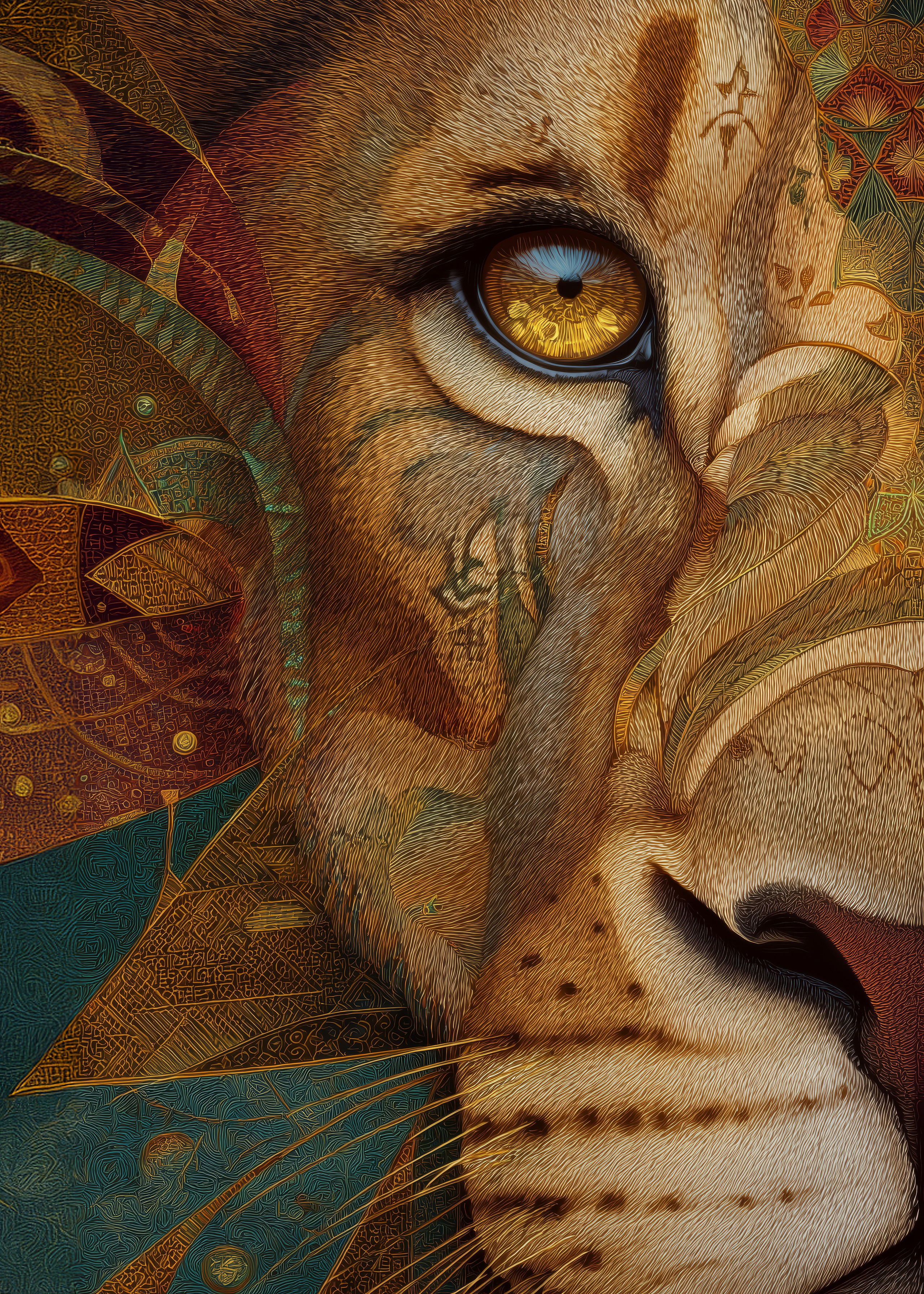 Eyes of the Guardians. Lolly Shine. Contemporary digital artist