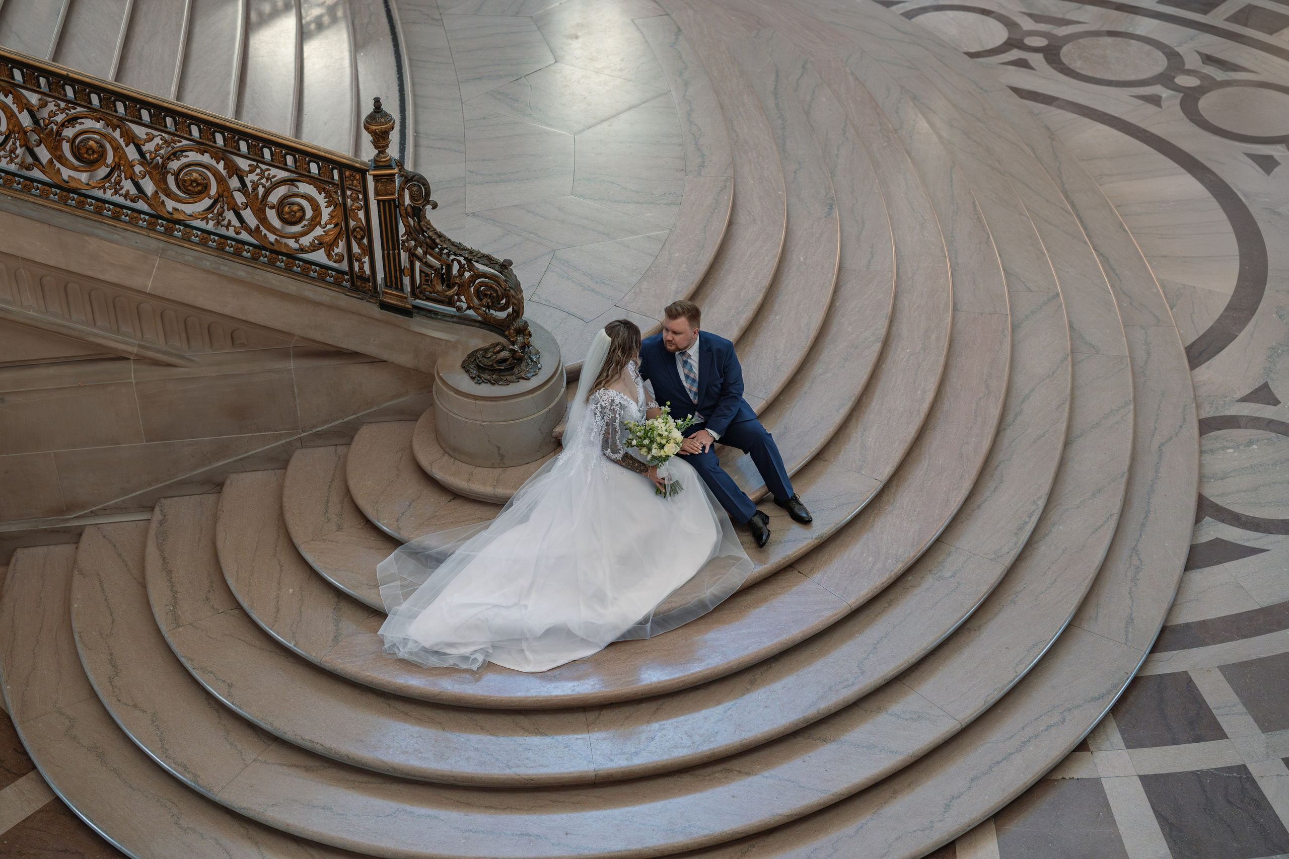 SF City Hall. Wedding & Elopement Photographers in California