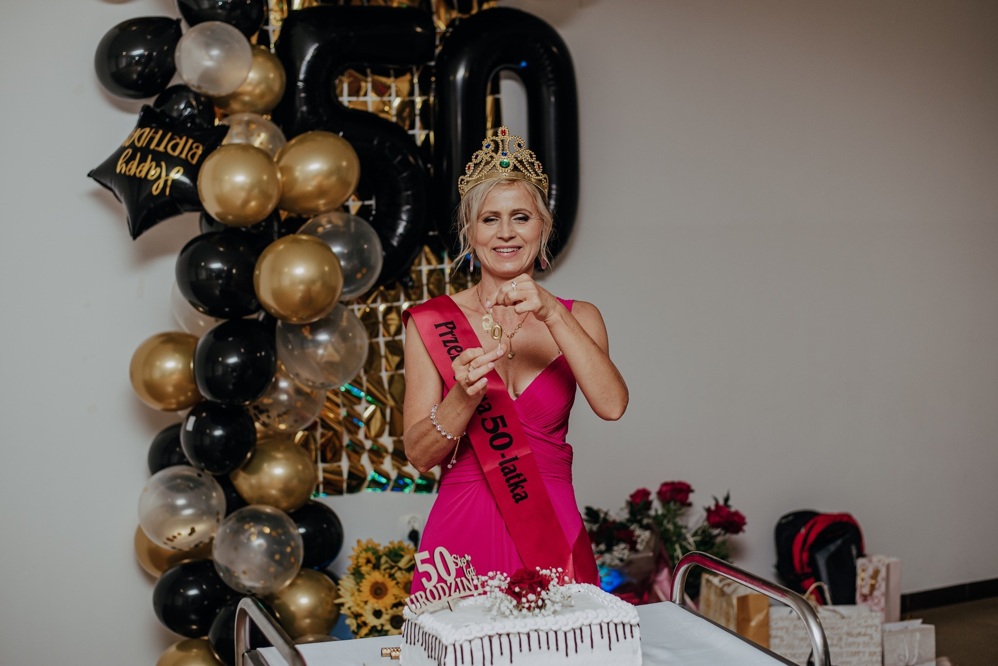 50te urodziny Anety. Dominika Strachacka Fotografia | Fotograf ślubny i rodzinny Opole Lubelskie Lublin