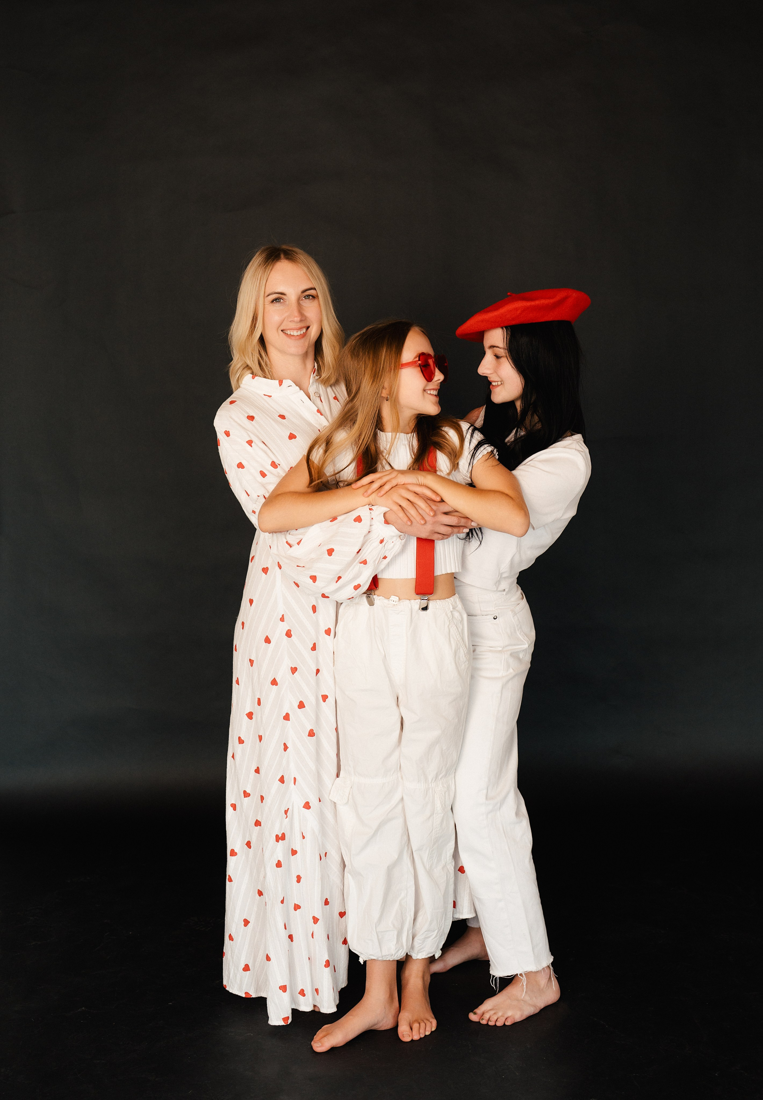 Three Hearts. Family, conceptual women portrait photograher in Geneva, Switzerland
