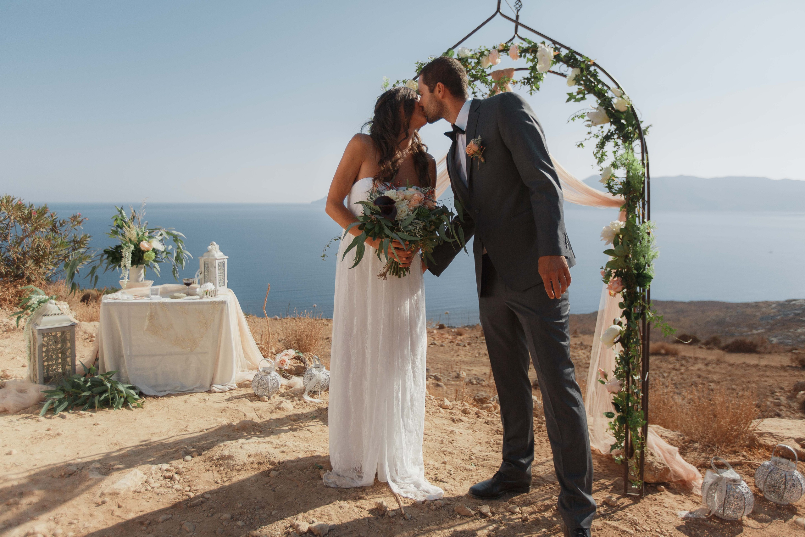 Marino & Steffi, Crete. Denny Savon — Photographer in Santorini | Weddings, Love Stories & Flying Dress