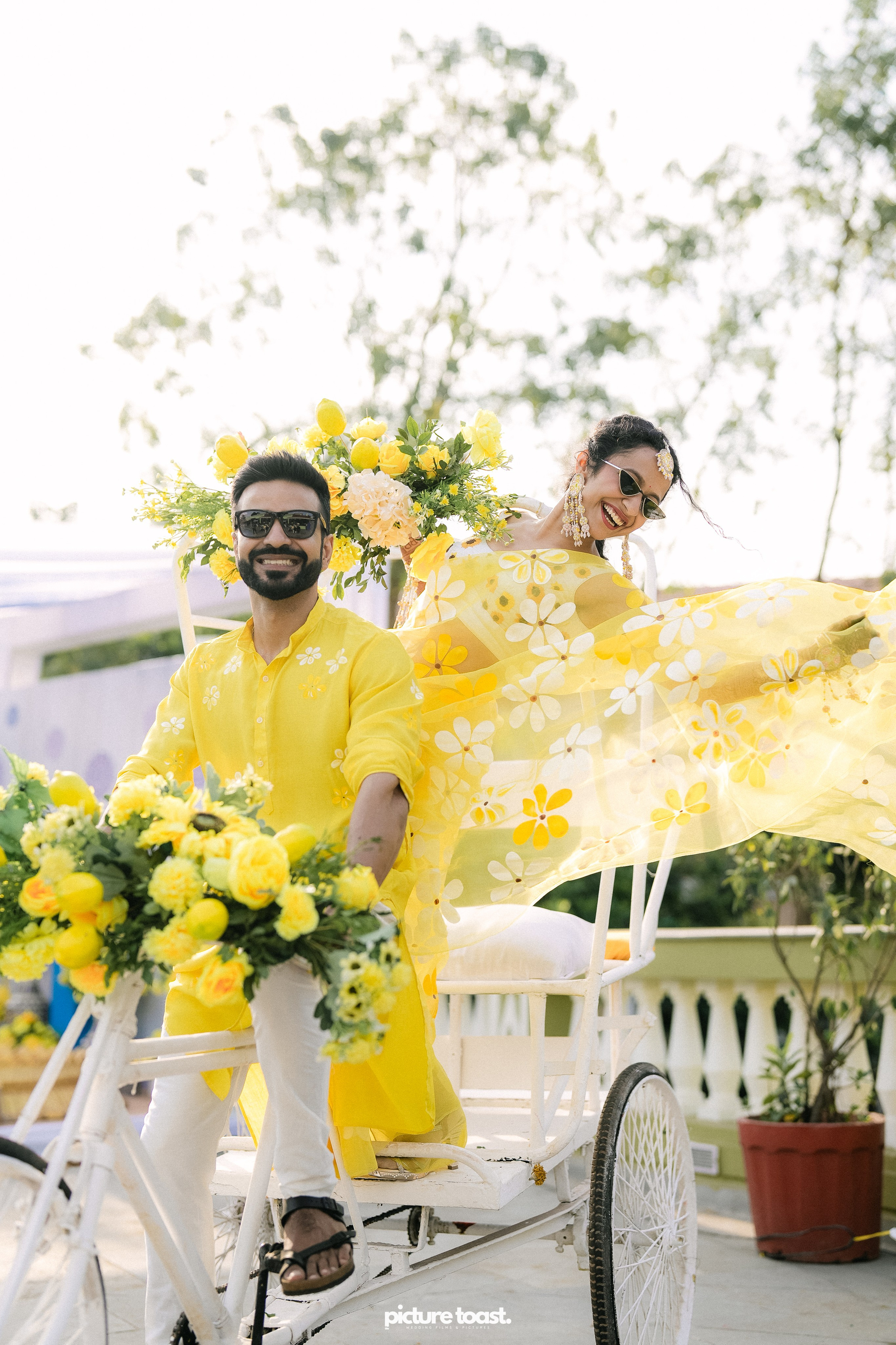 Haldi Hues Ft. Baebie & Goyal. Fine art Wedding Photographers in India & Canada