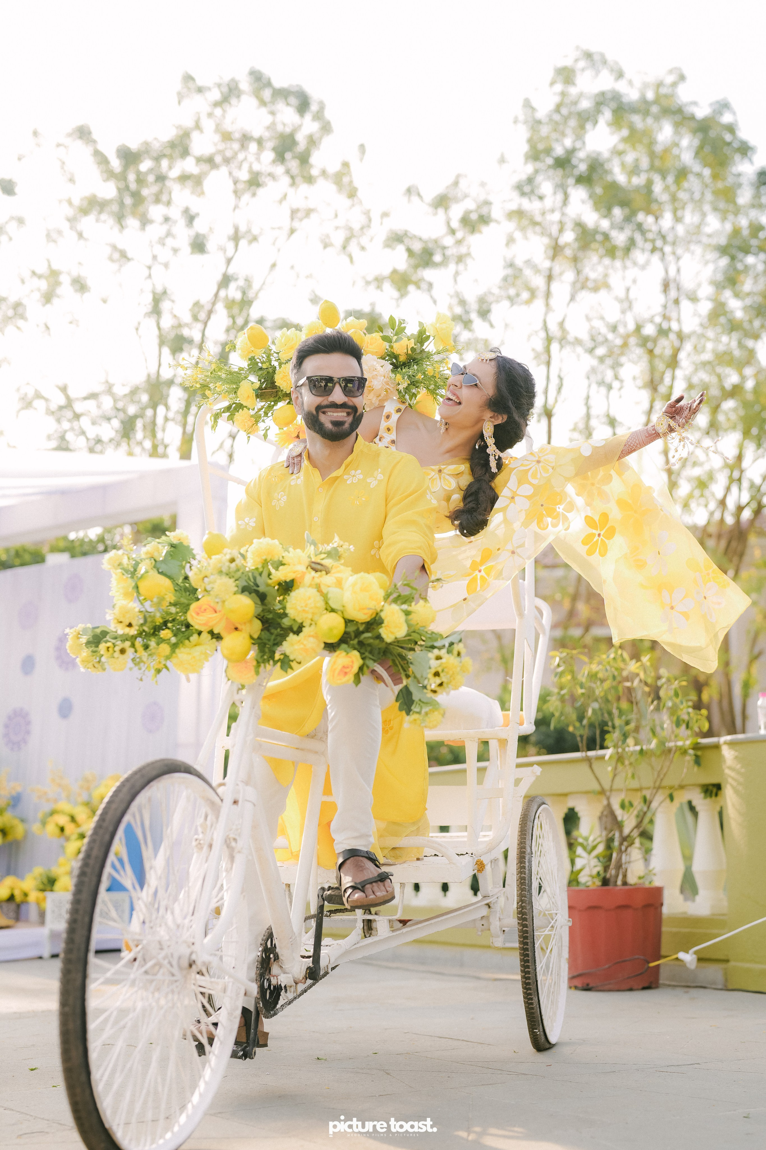 Haldi Hues Ft. Baebie & Goyal. Fine art Wedding Photographers in India & Canada
